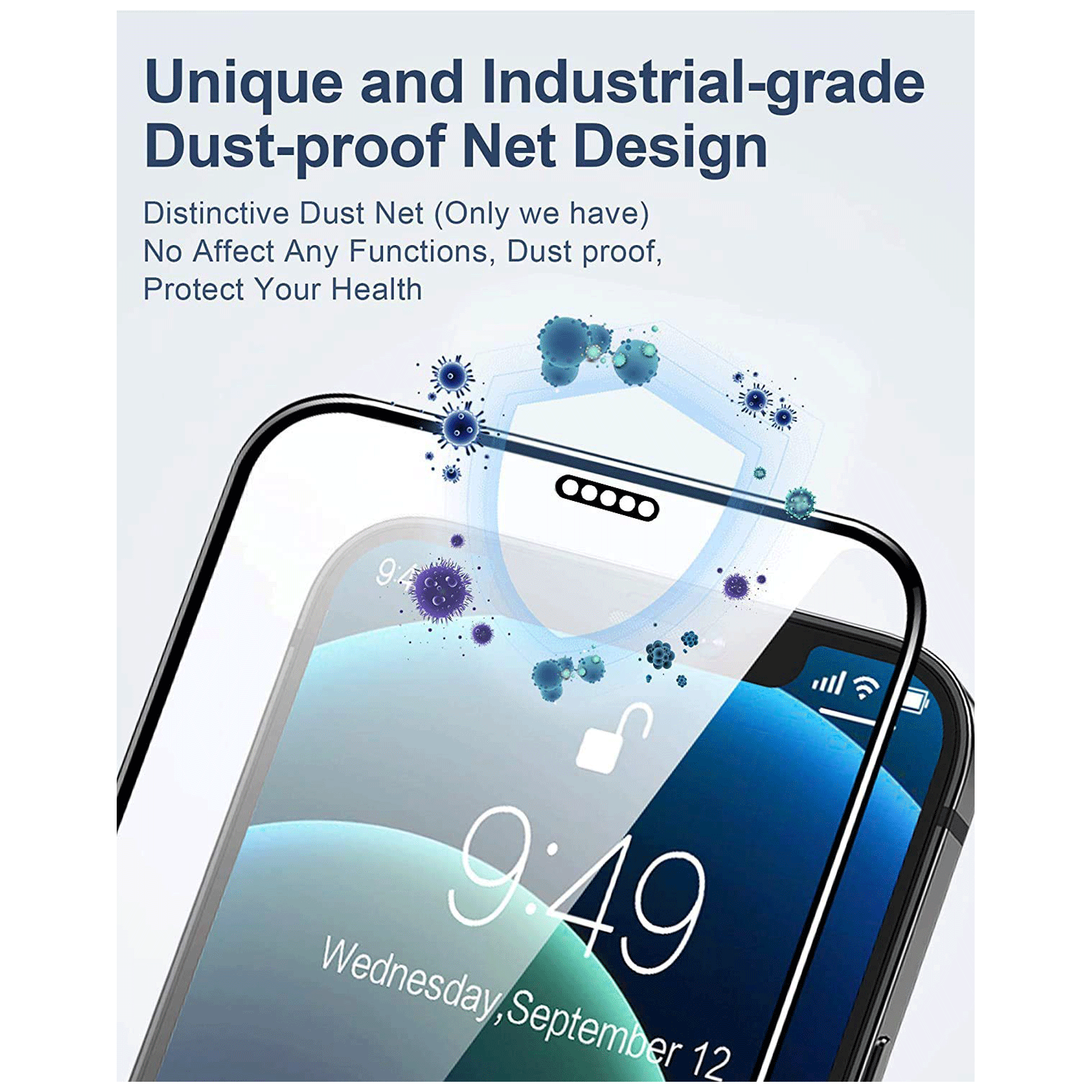 Dr. Vaku Dustfilter 3D Screen Protector For Apple iPhone 12 Pro Max (9H Hardness) Dr. Vaku Dustfilter 3D Screen Protector For Apple iPhone 12 Pro Max (9H Hardness)_3