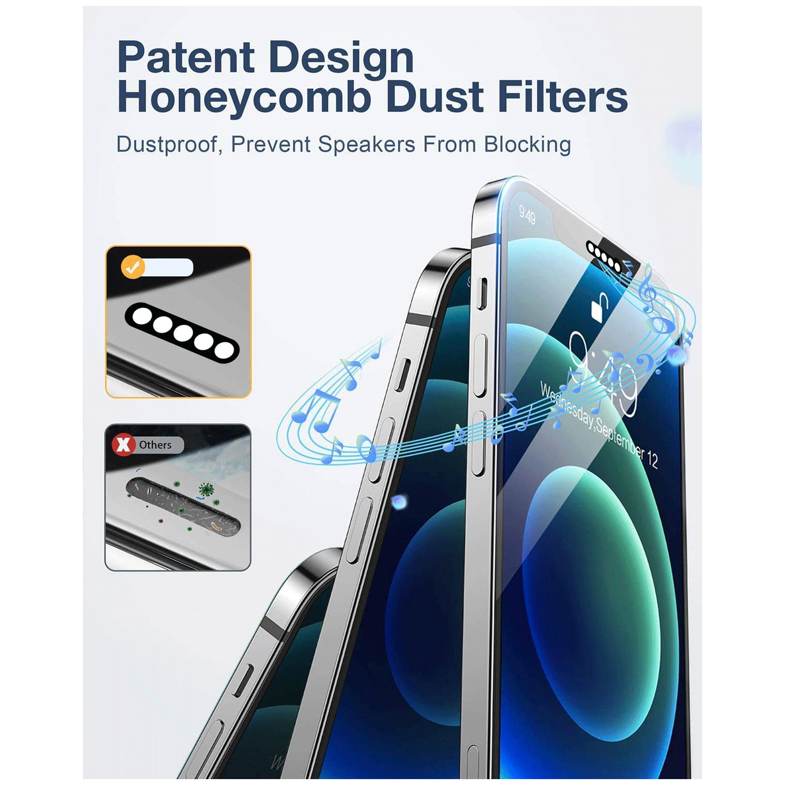 Dr. Vaku Dustfilter 3D Screen Protector For Apple iPhone 12 Pro Max (9H Hardness) Dr. Vaku Dustfilter 3D Screen Protector For Apple iPhone 12 Pro Max (9H Hardness)_4