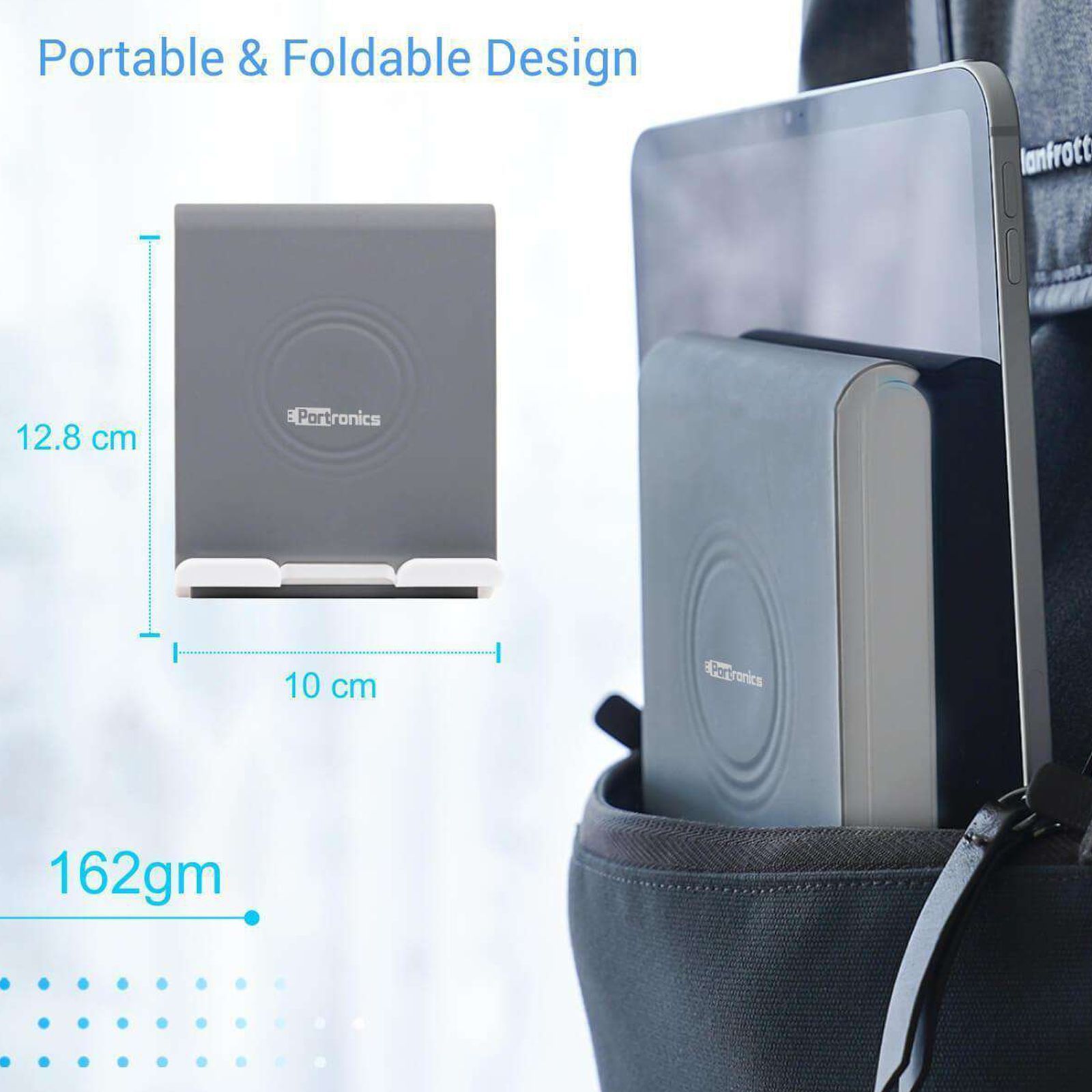 PORTRONICS Paddie Mobile Holder For Mobile & Tablet (Angle Adjustable, POR 1034, White)_7