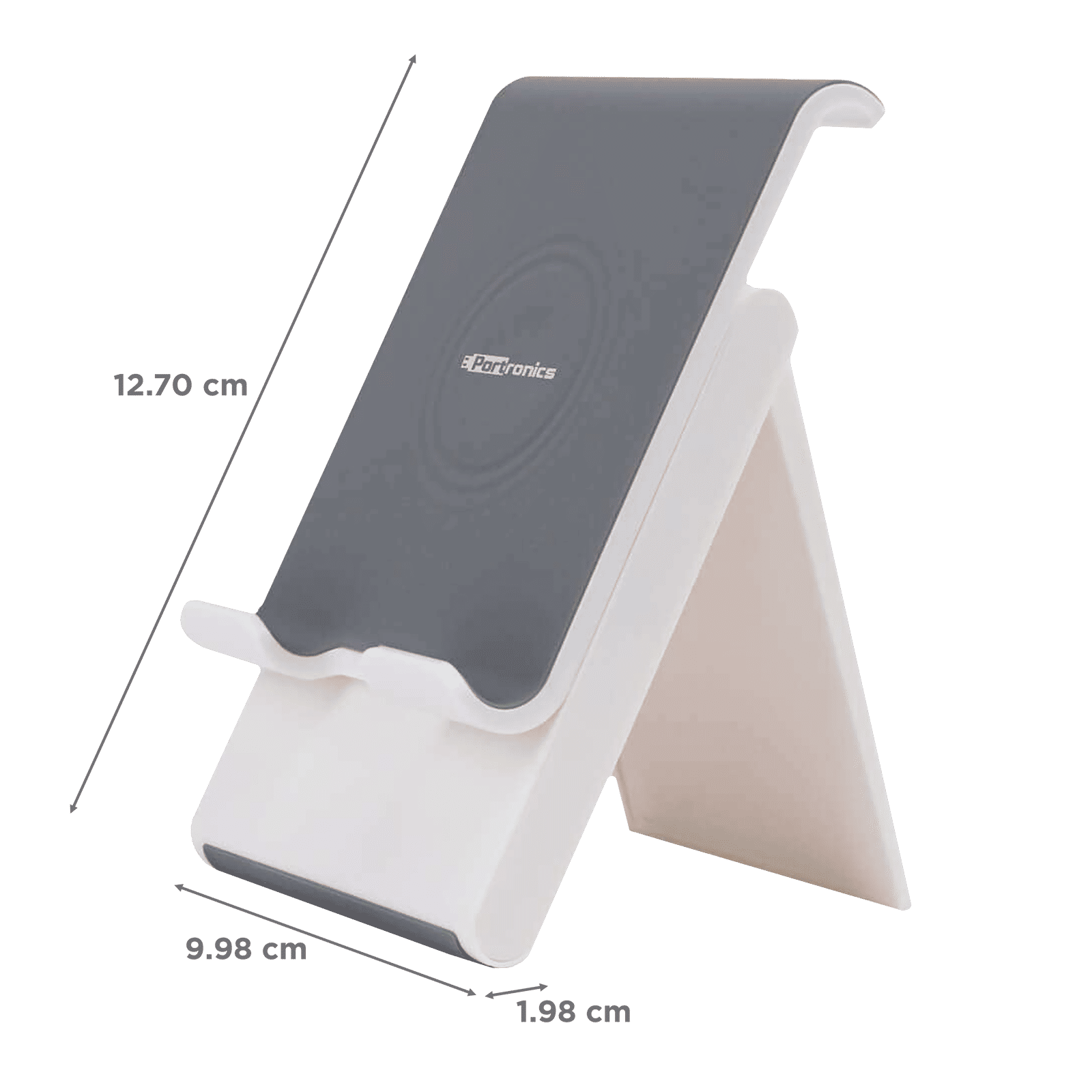 PORTRONICS Paddie Mobile Holder For Mobile & Tablet (Angle Adjustable, POR 1034, White)_2