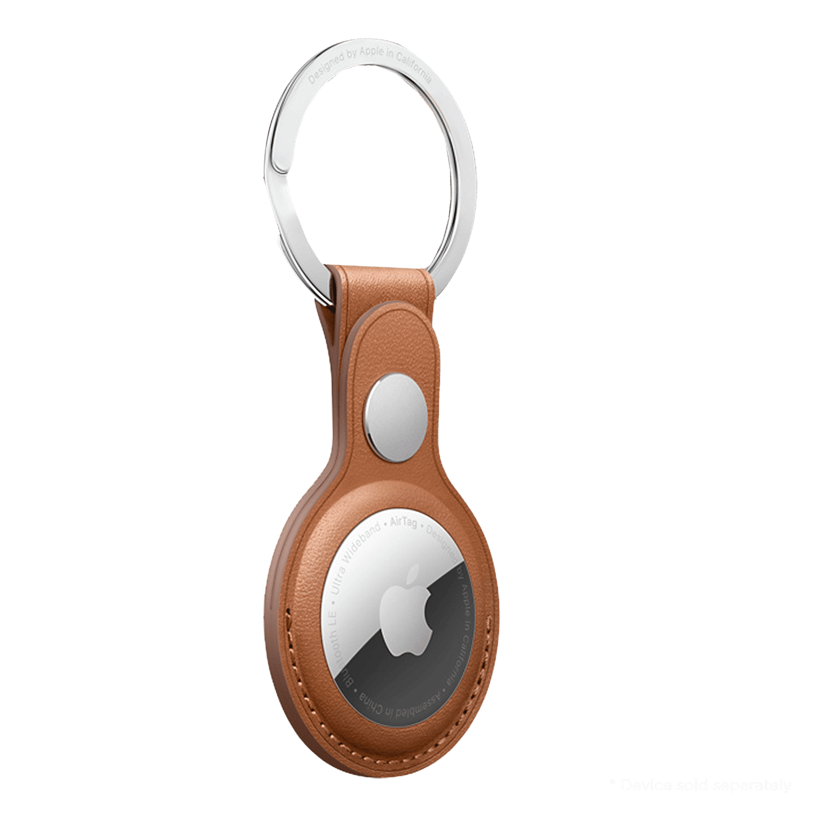 Apple AirTag Key Ring (French Leather, MX4M2ZM/A, Saddle Brown) Apple AirTag Key Ring (French Leather, MX4M2ZM/A, Saddle Brown)_2