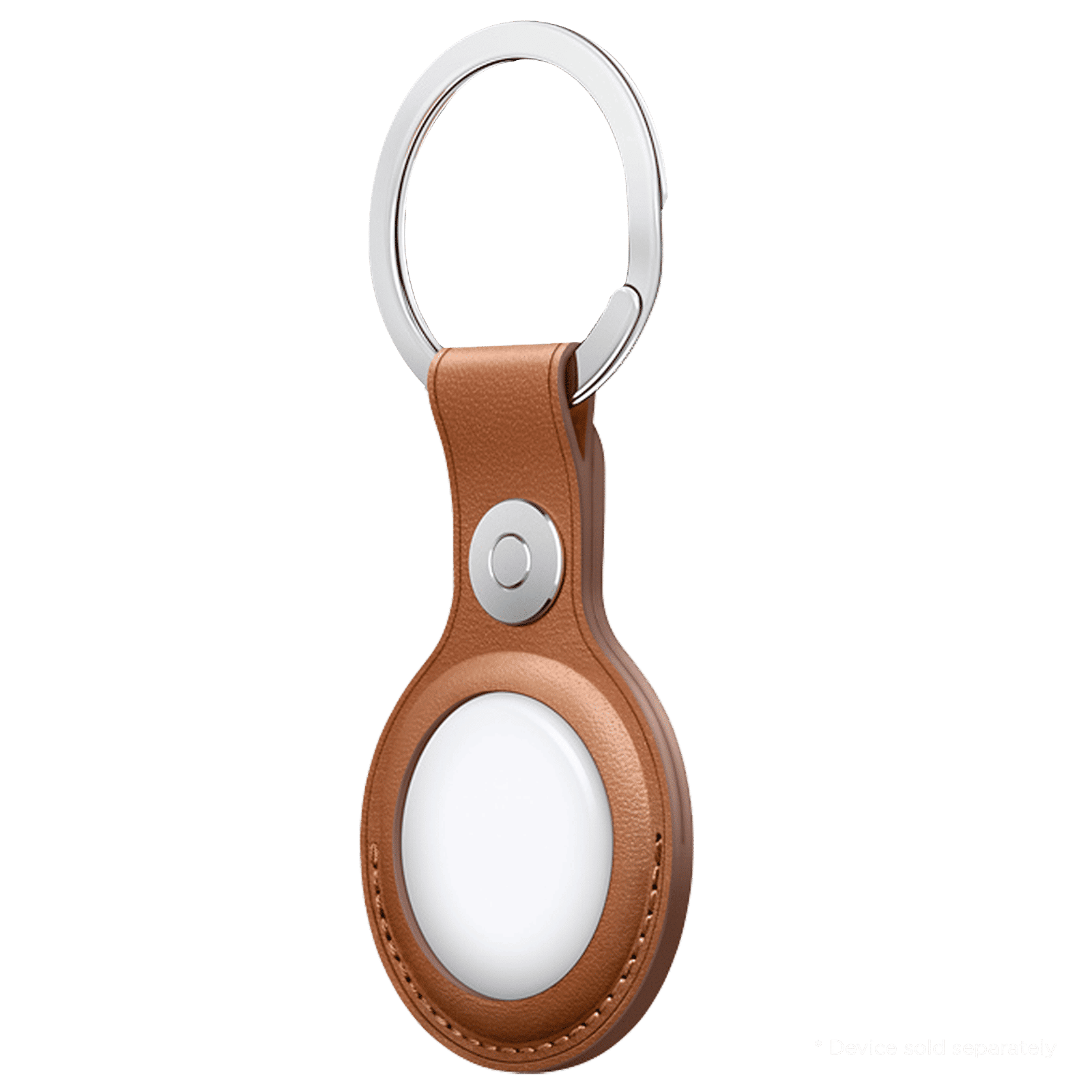 Apple AirTag Key Ring (French Leather, MX4M2ZM/A, Saddle Brown) Apple AirTag Key Ring (French Leather, MX4M2ZM/A, Saddle Brown)_3