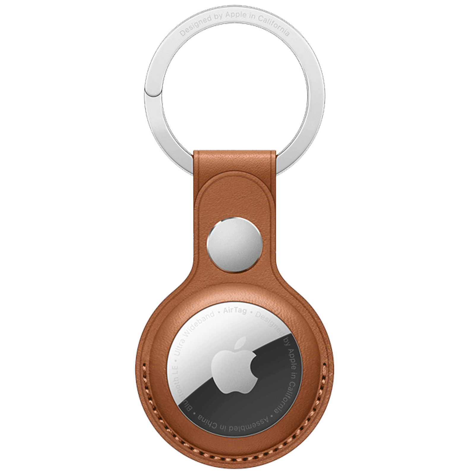 Apple AirTag Key Ring (French Leather, MX4M2ZM/A, Saddle Brown) Apple AirTag Key Ring (French Leather, MX4M2ZM/A, Saddle Brown)_1