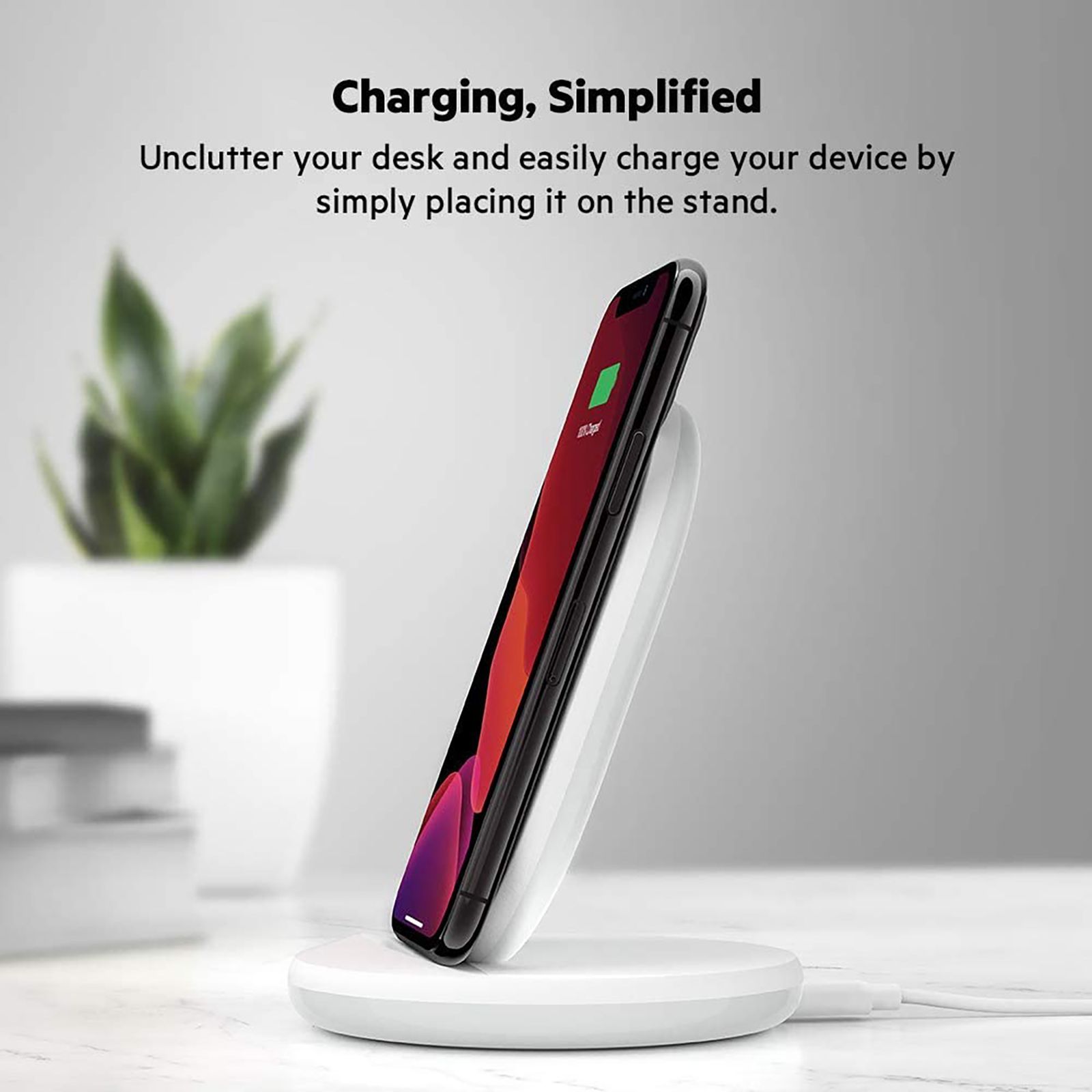 belkin Boost Charge 15W Wireless Charging Pad for iOS, Android (Qi Certified, Fast Charging, White)_8
