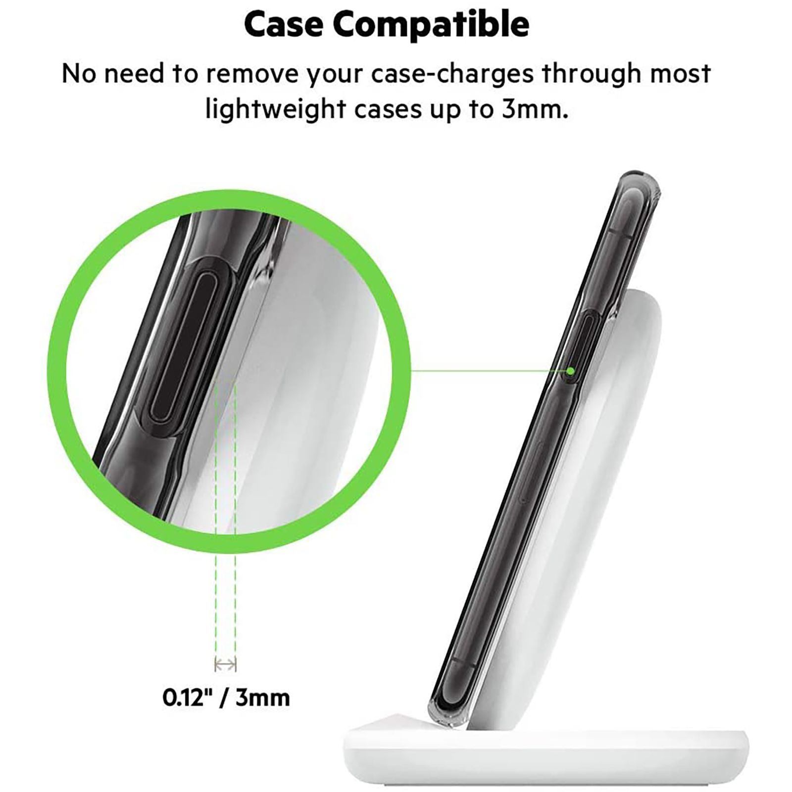 belkin Boost Charge 15W Wireless Charging Pad for iOS, Android (Qi Certified, Fast Charging, White)_5