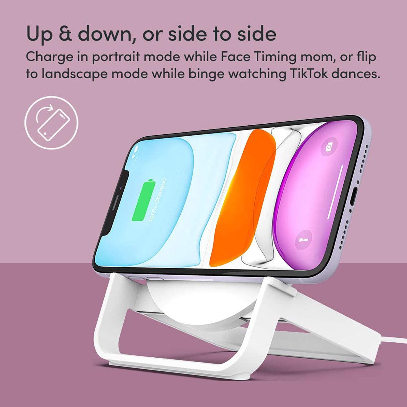 belkin PW0005YZC2-PBB 10W Wireless Charging Pad for iOS, Android (Qi Certified,, Fast Charging, White)_9