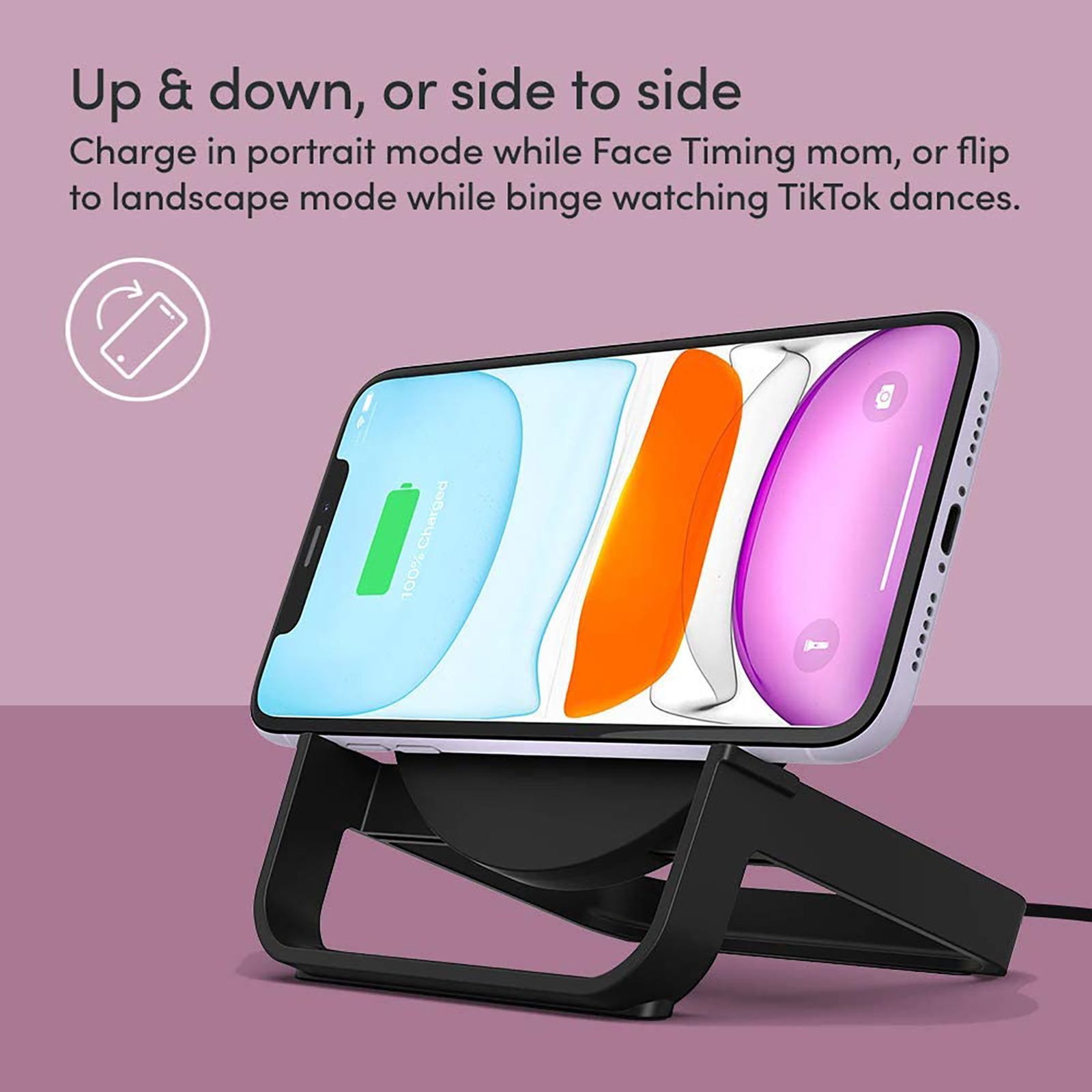 belkin PW0005YZC1-PBB 10W Wireless Charging Pad for iOS, Android (Qi Certified,, Fast Charging, Black)_8