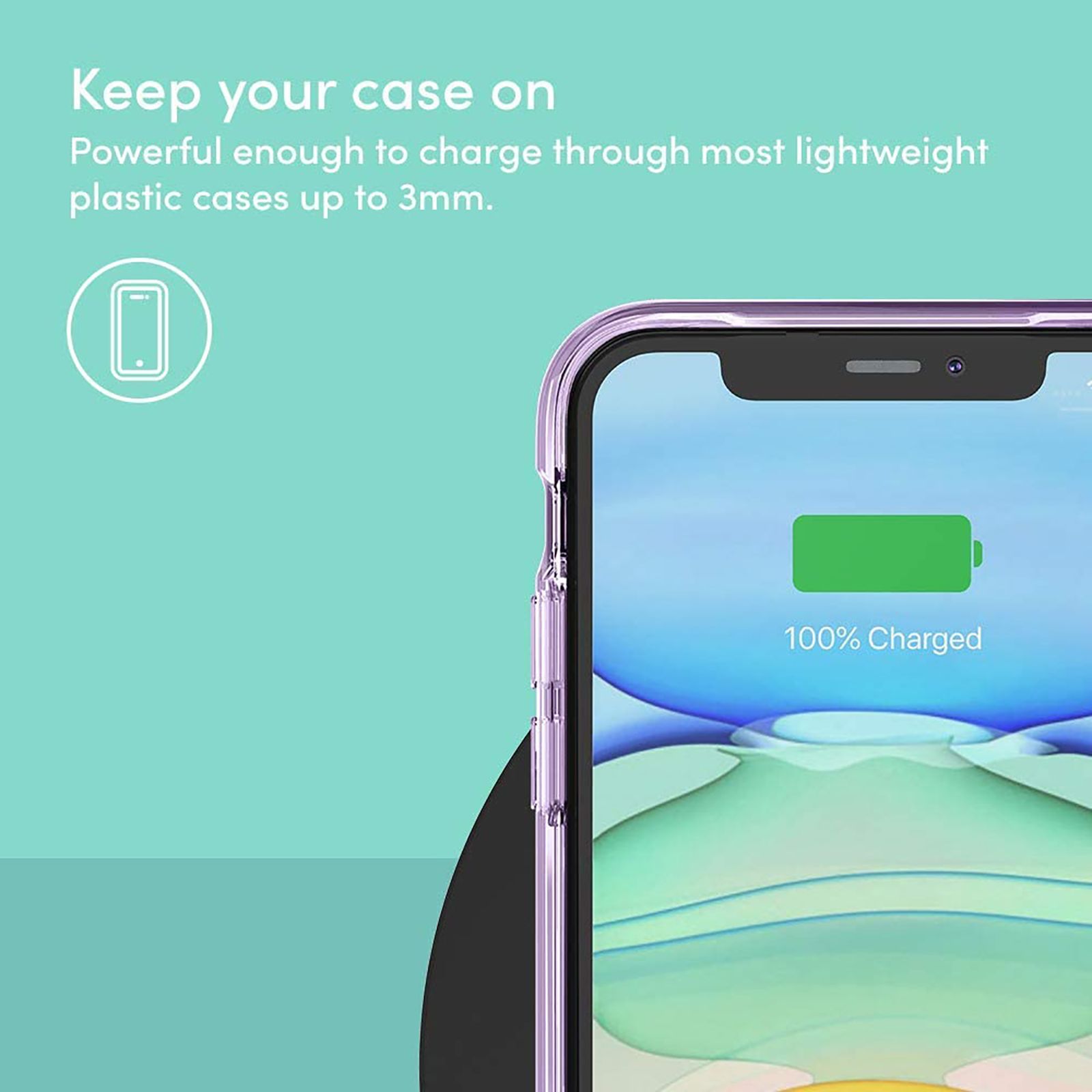 belkin PW0005YZC1-PBB 10W Wireless Charging Pad for iOS, Android (Qi Certified,, Fast Charging, Black)_9