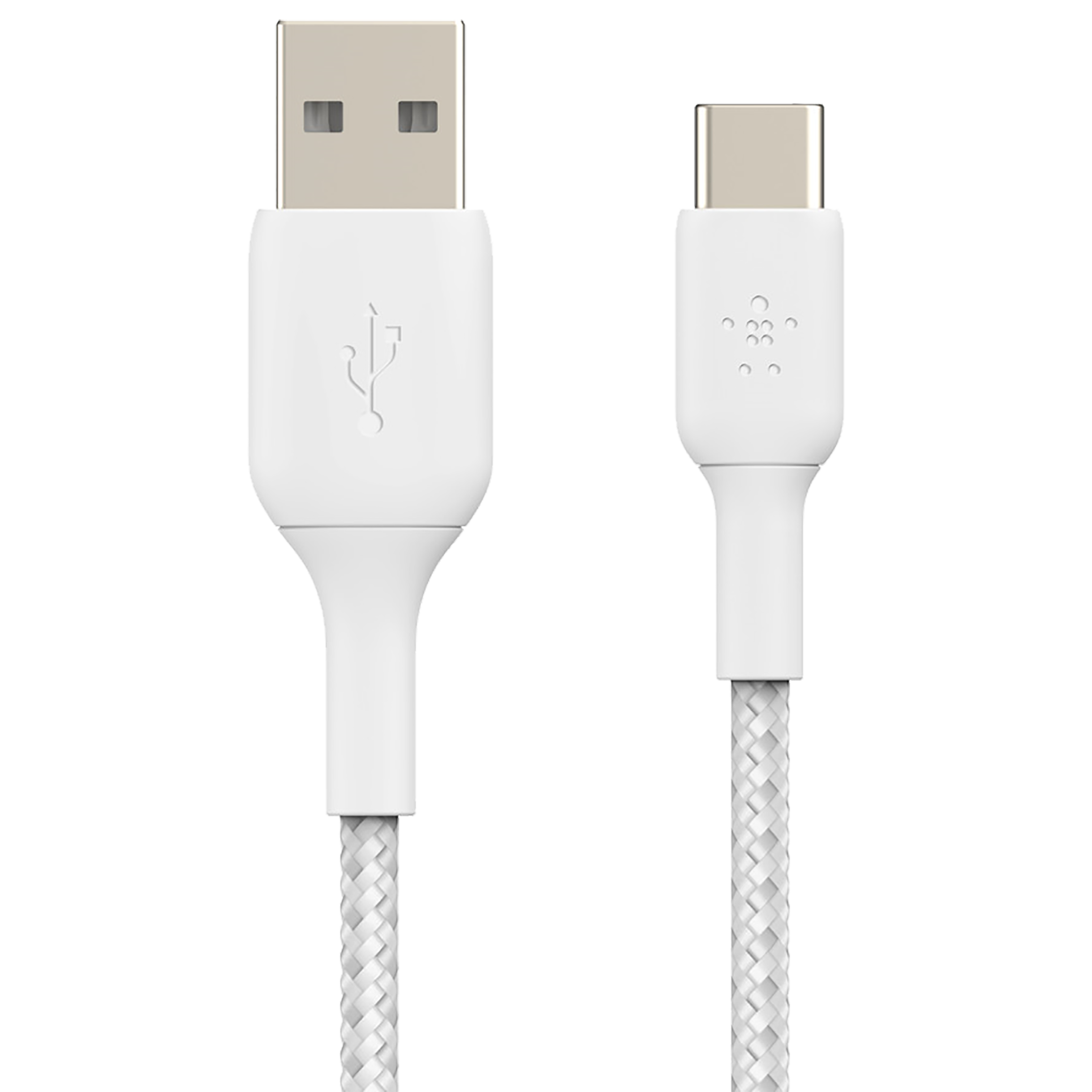 belkin BoostCharge Type A to Type C 6.5 Feet (2M) Cable (Nylon Braided, White)_4