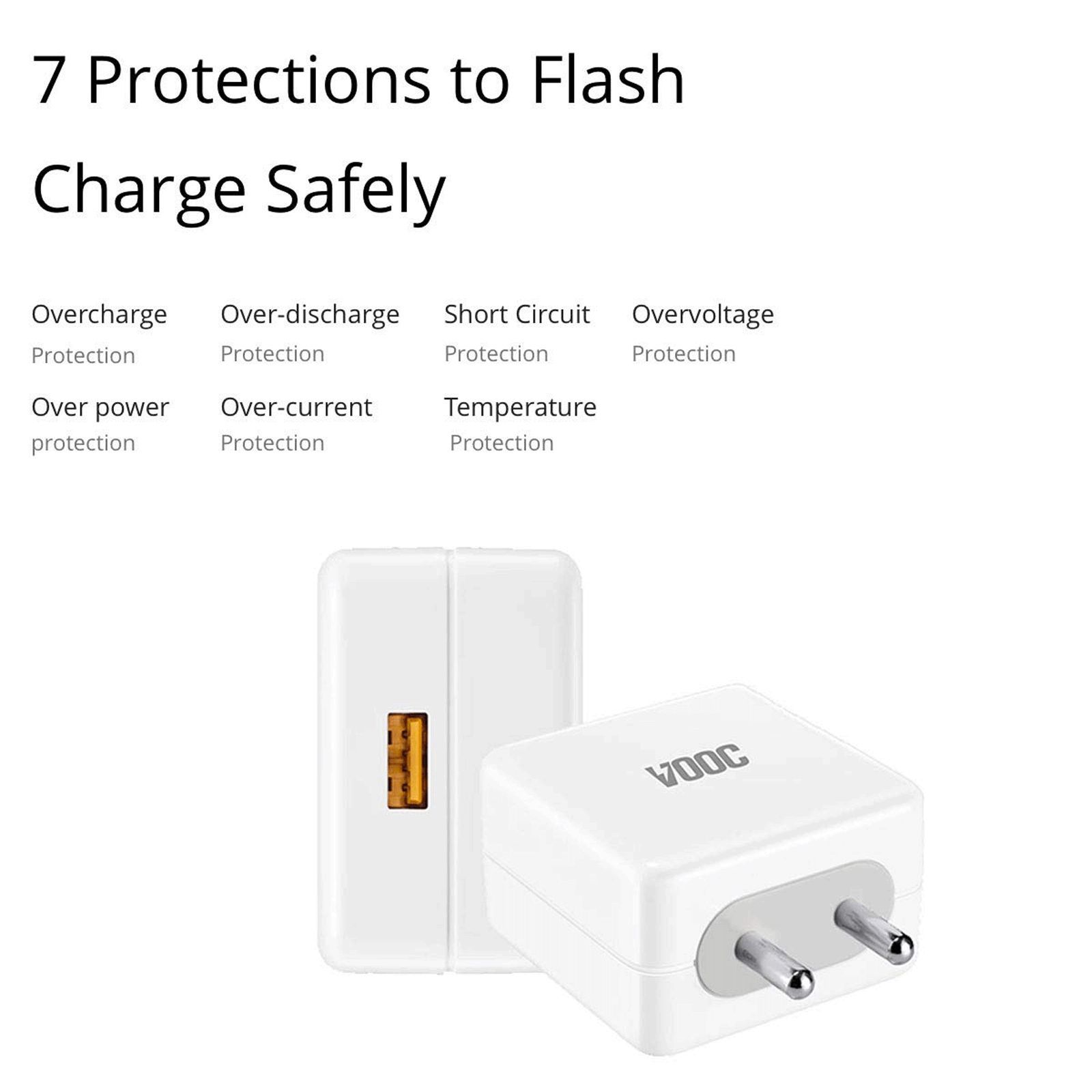 Vaku 20W Type A VOOC Flash Charger (Smart Build Technology, White)_6