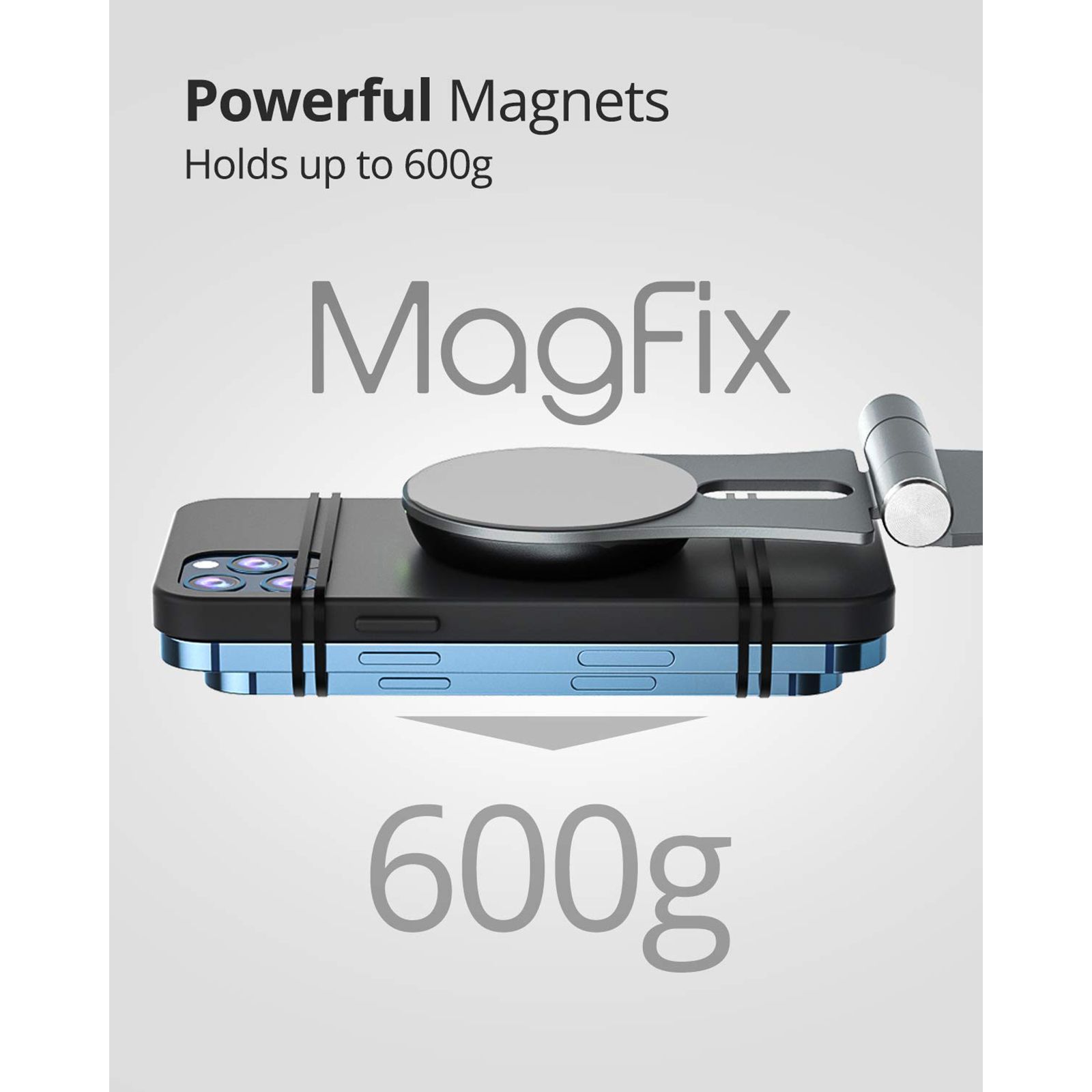 RAEGR MagFix Arc M1320 15W Wireless Charger for iOS (Qi Certified, Over Heating Protection, Metallic Grey)_7