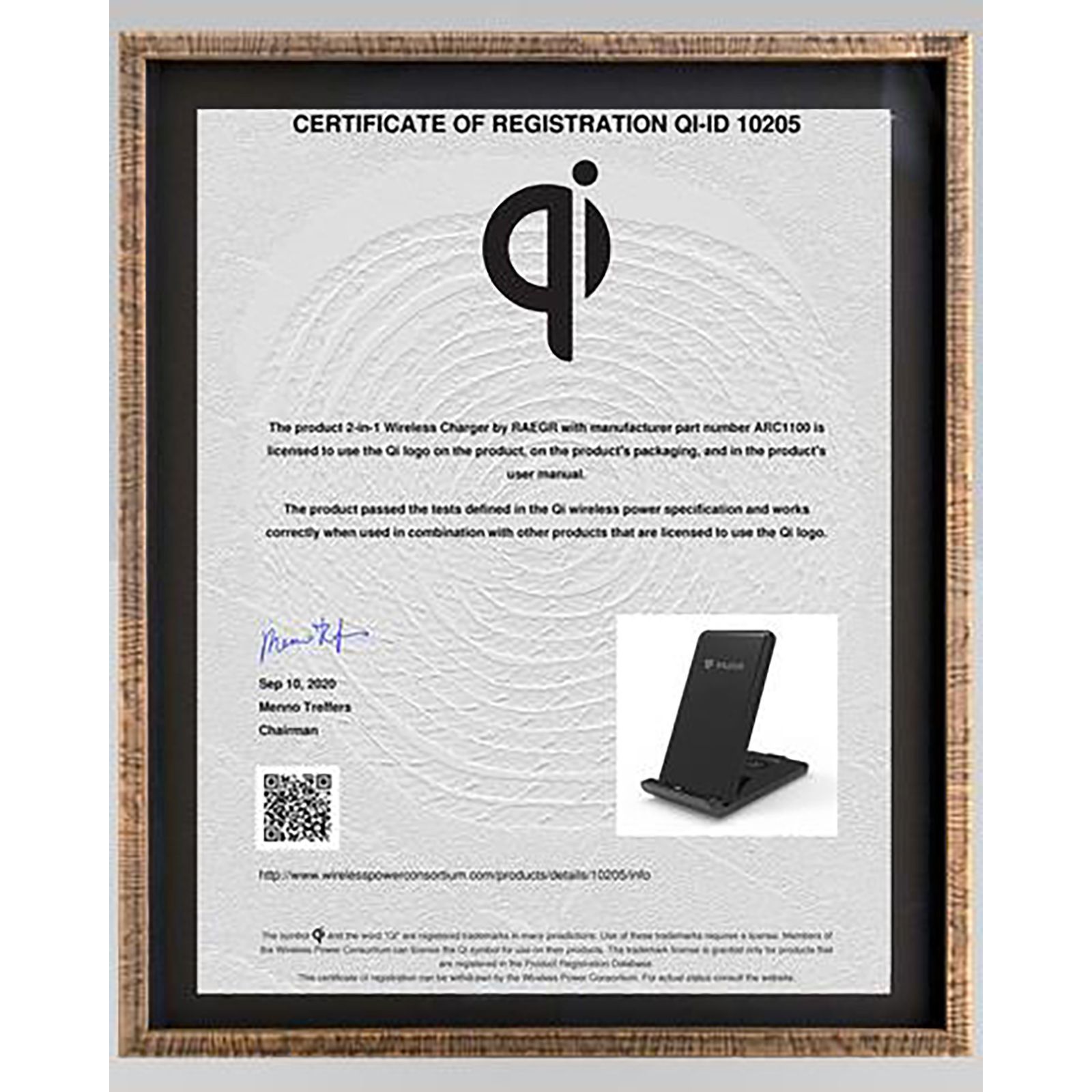 RAEGR Arc 1100 10W Wireless Charger for iOS and Android (Qi Certified, Over Voltage Protection, Sandstone Black)_7