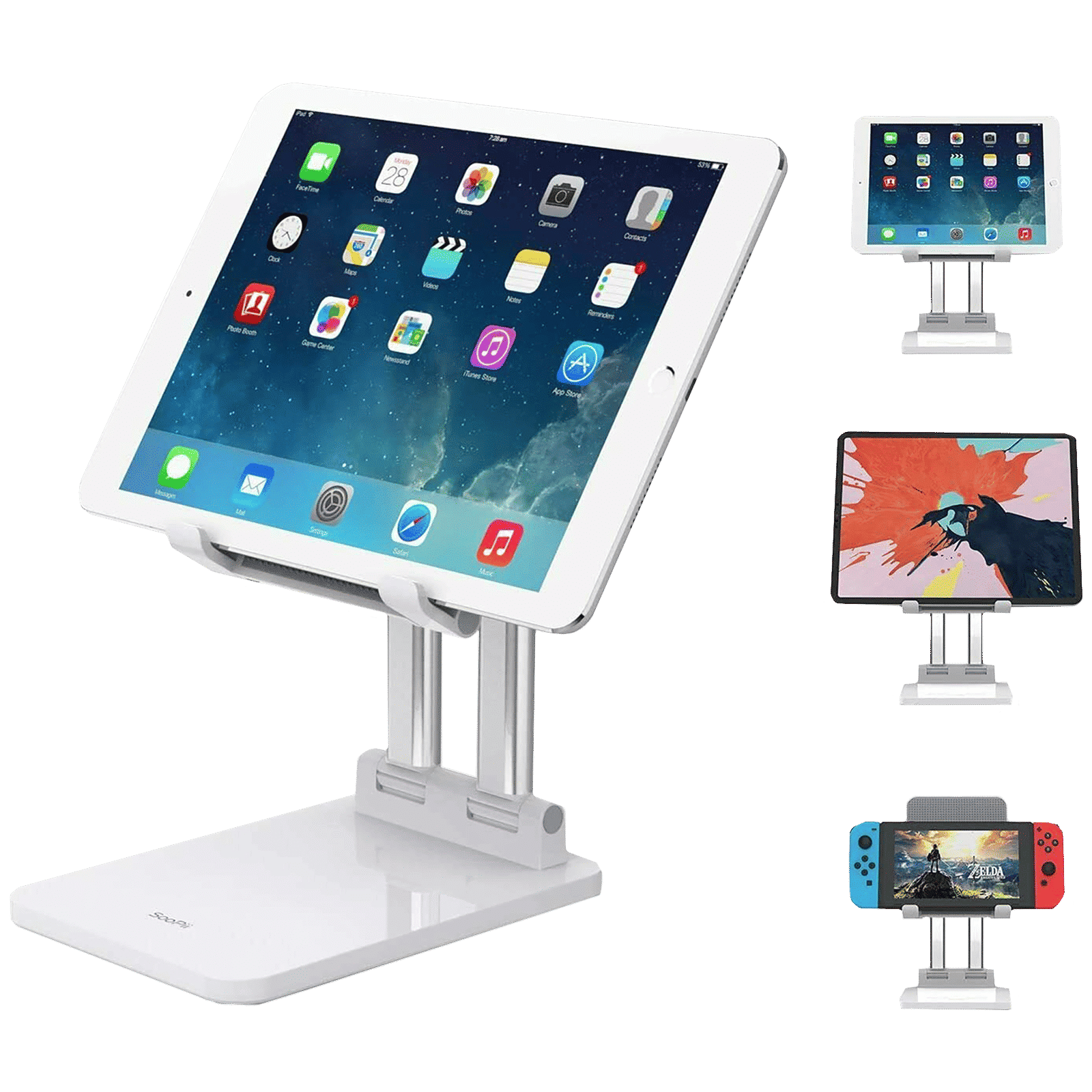 SooPii Stand Holder (Aluminum Stand Holder, DM02, White)_1