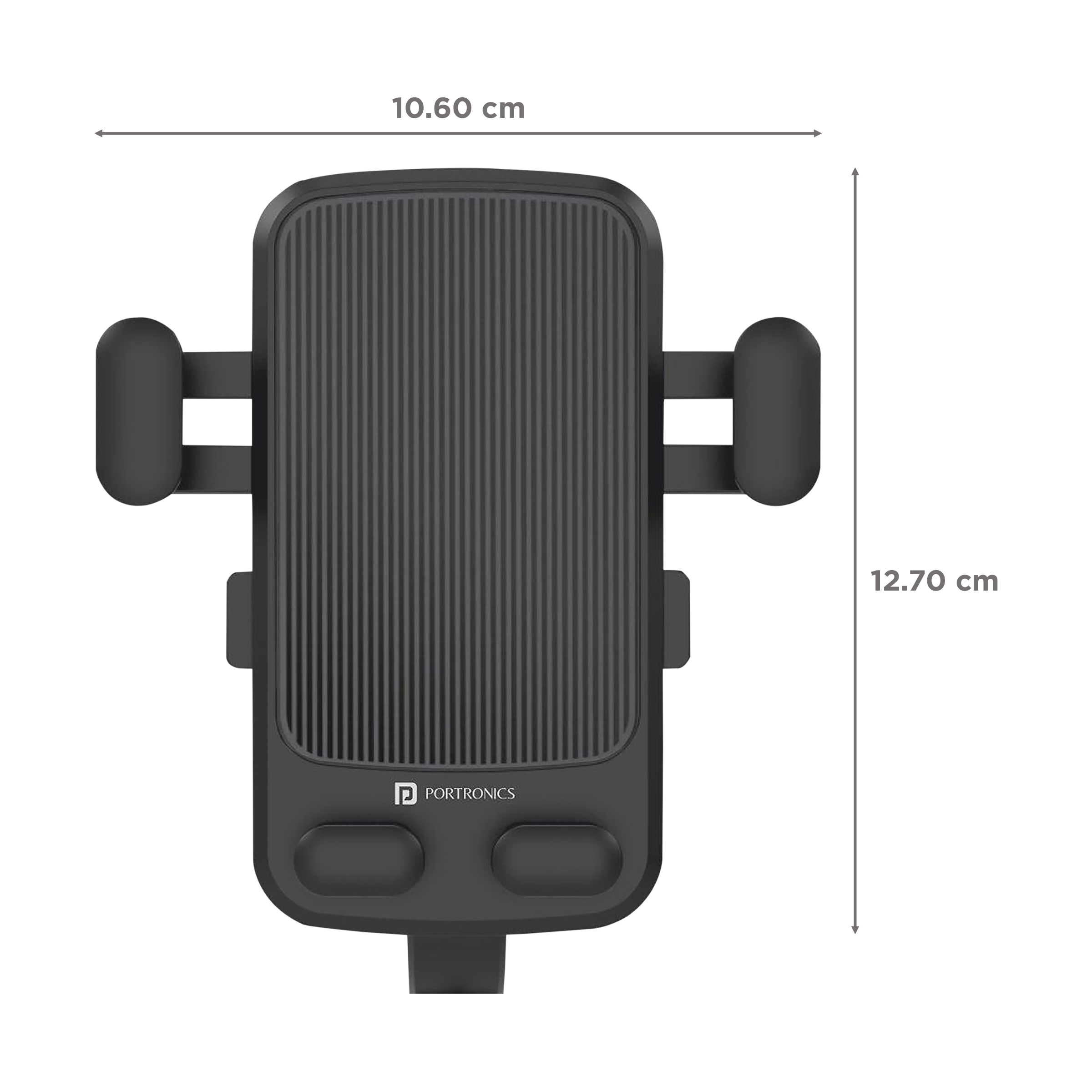 PORTRONICS Mobike II Bike Mobile Holder (Steady Locking, POR-1304, Black)_2