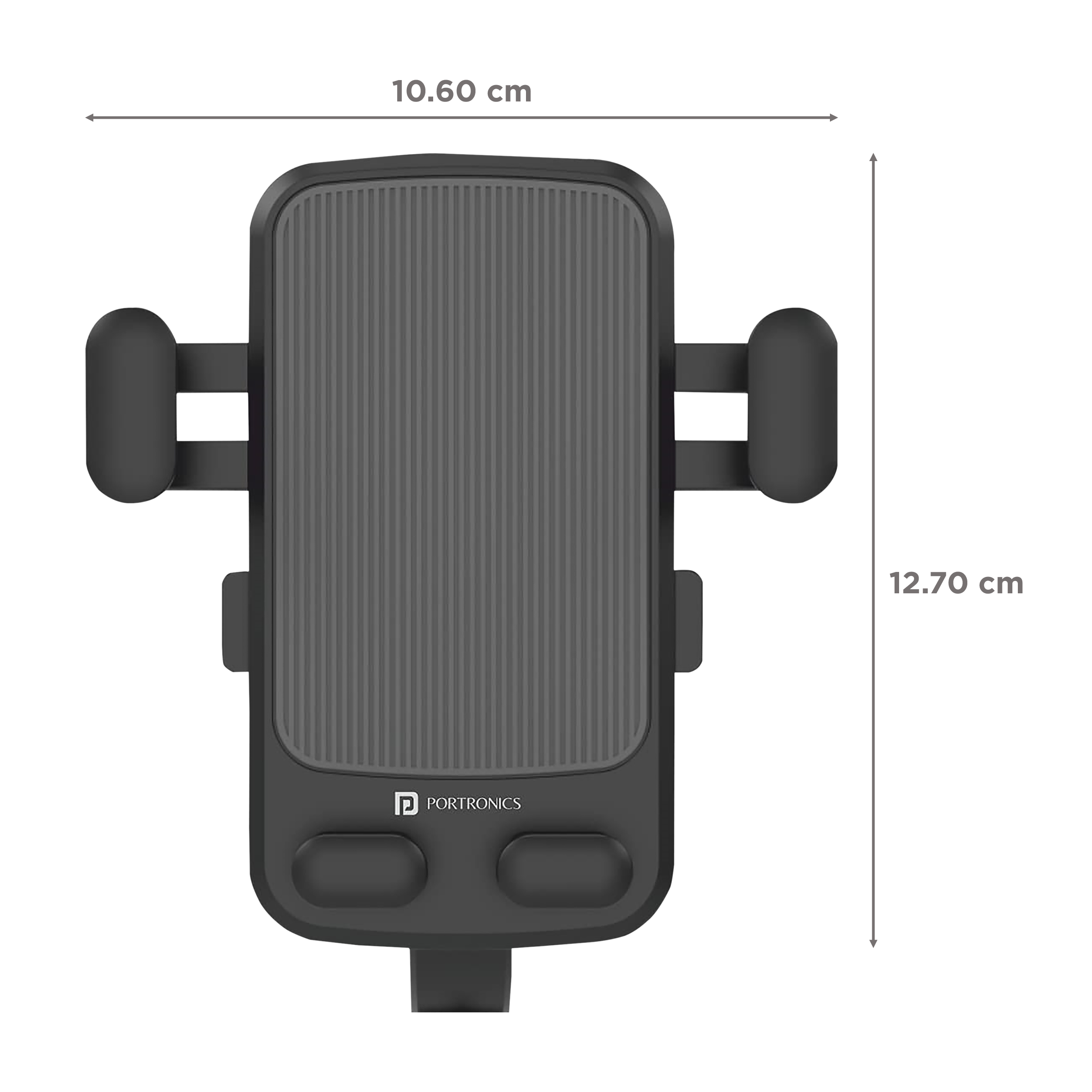 PORTRONICS Mobike II Bike Mobile Holder (Steady Locking, POR-1306, Grey)_2
