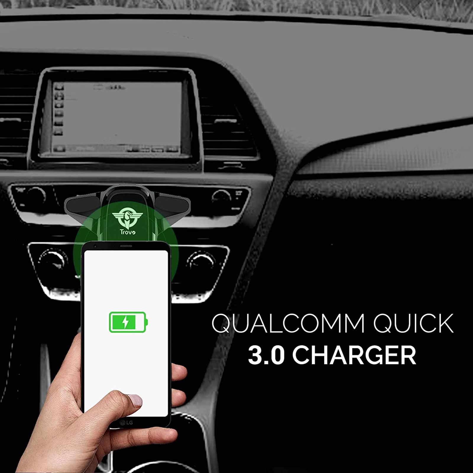 Trovo TWH-100 10W Micro USB Fast Car Charger (Adapter Only, 360 Degree Rotatable, Black) Trovo TWH-100 10W Micro USB Fast Car Charger (Adapter Only, 360 Degree Rotatable, Black)_7