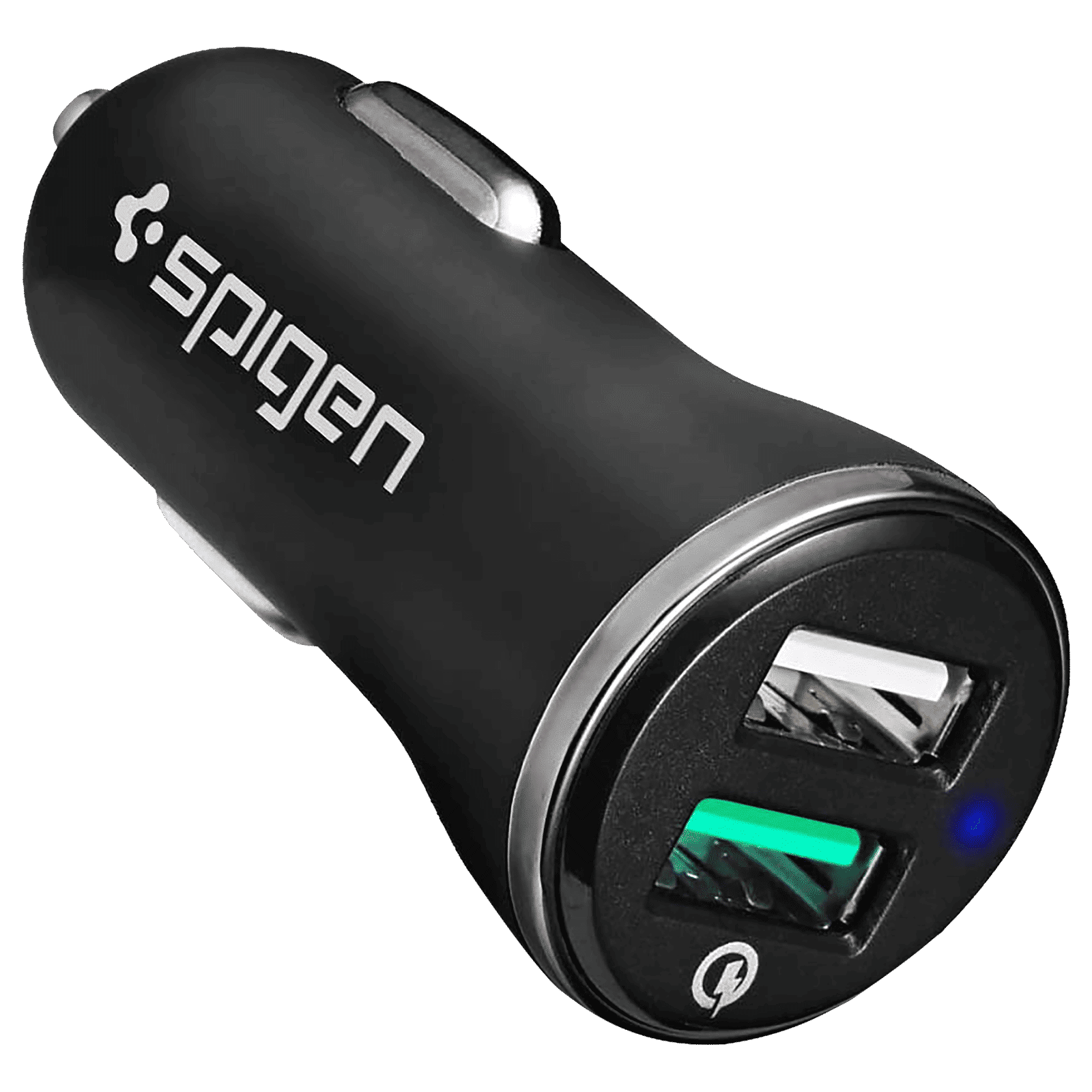 spigen 30 Watts 2 USB Ports Car Charging Adapter (Safe Charging, 000CG20643, Black) spigen 30 Watts 2 USB Ports Car Charging Adapter (Safe Charging, 000CG20643, Black)_1