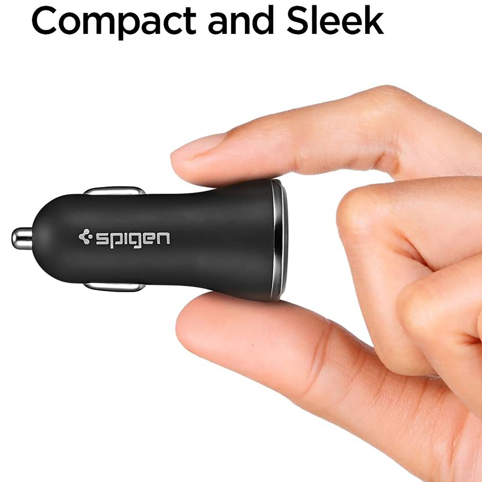 spigen 30 Watts 2 USB Ports Car Charging Adapter (Safe Charging, 000CG20643, Black) spigen 30 Watts 2 USB Ports Car Charging Adapter (Safe Charging, 000CG20643, Black)_9