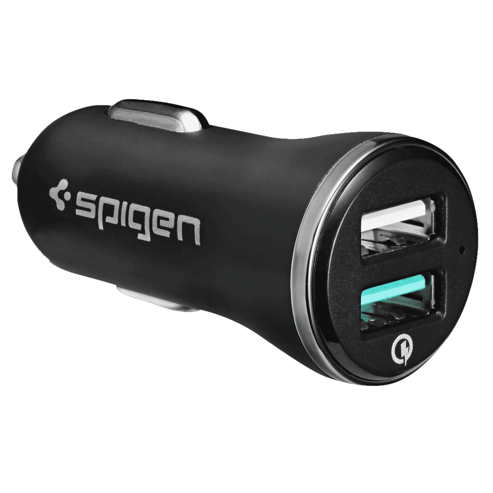 spigen 30 Watts 2 USB Ports Car Charging Adapter (Safe Charging, 000CG20643, Black) spigen 30 Watts 2 USB Ports Car Charging Adapter (Safe Charging, 000CG20643, Black)_3