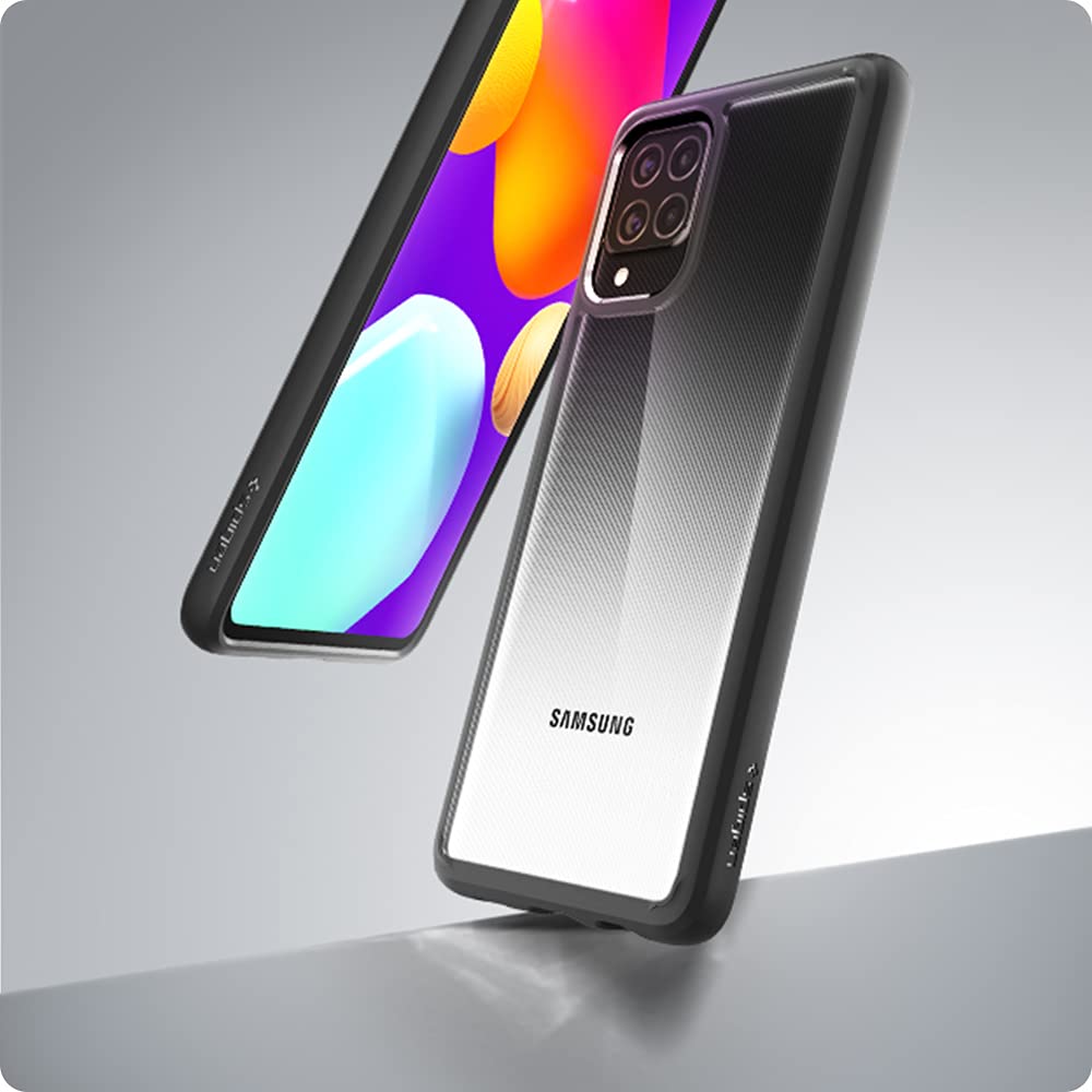 spigen Ultra Hybrid TPU & Polycarbonate Back Cover for SAMSUNG Galaxy M62, F62 (Air Cushion Technology, Matte Black)_7