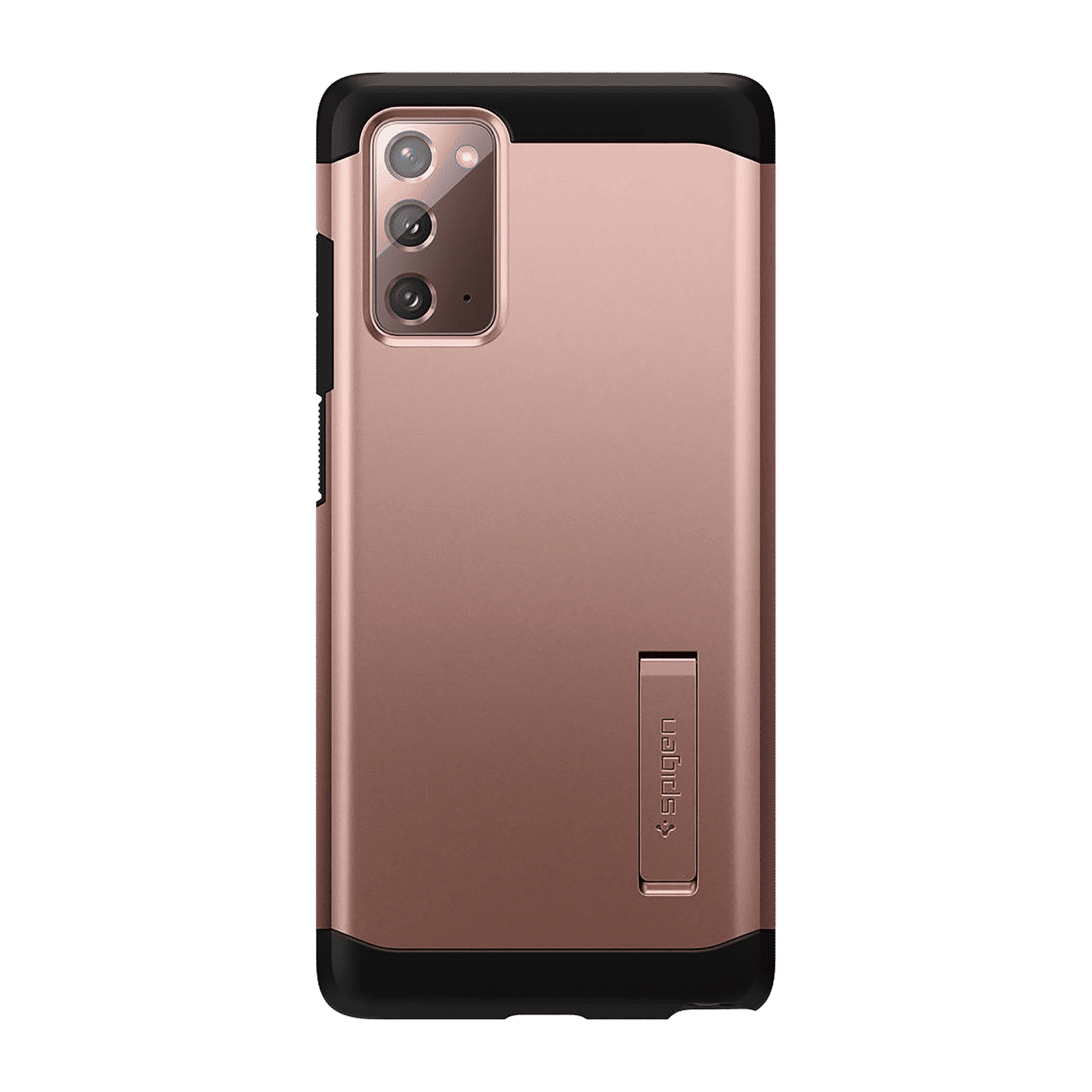 spigen Tough Armor TPU & Polycarbonate Back Case with Stand for SAMSUNG Galaxy Note 20 (Wireless Charging Compatible, Bronze)_3
