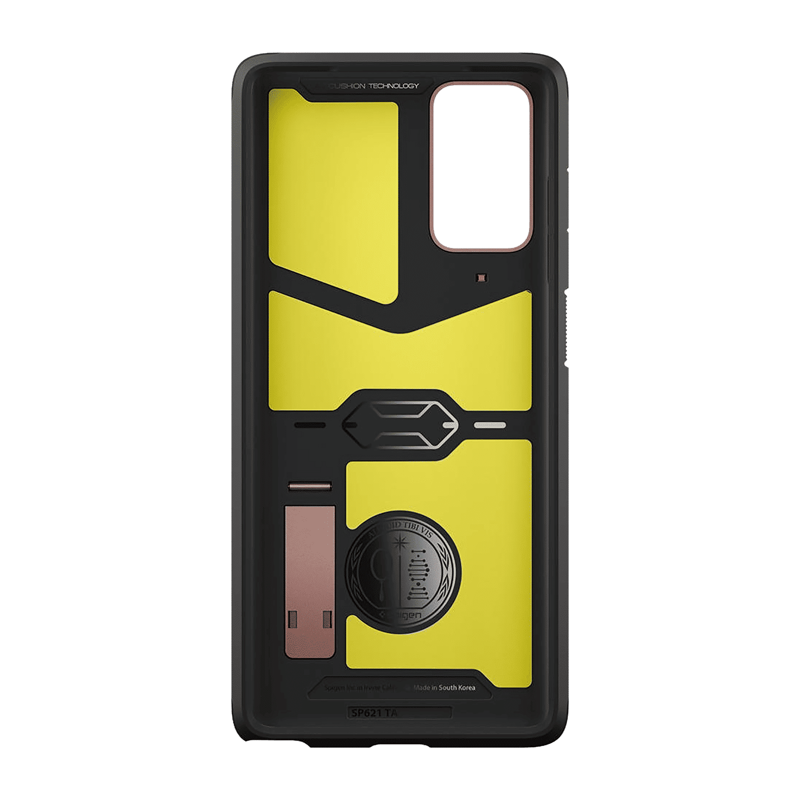 spigen Tough Armor TPU & Polycarbonate Back Case with Stand for SAMSUNG Galaxy Note 20 (Wireless Charging Compatible, Bronze)_7