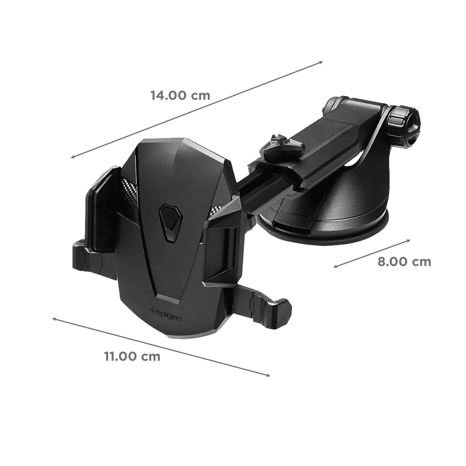 spigen Dashboard Mobile Holder (Telescopic Arm, 000CG20917, Black)_2