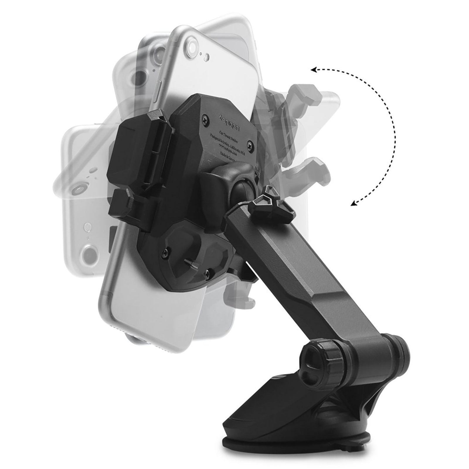 spigen Dashboard Mobile Holder (Telescopic Arm, 000CG20917, Black)_5