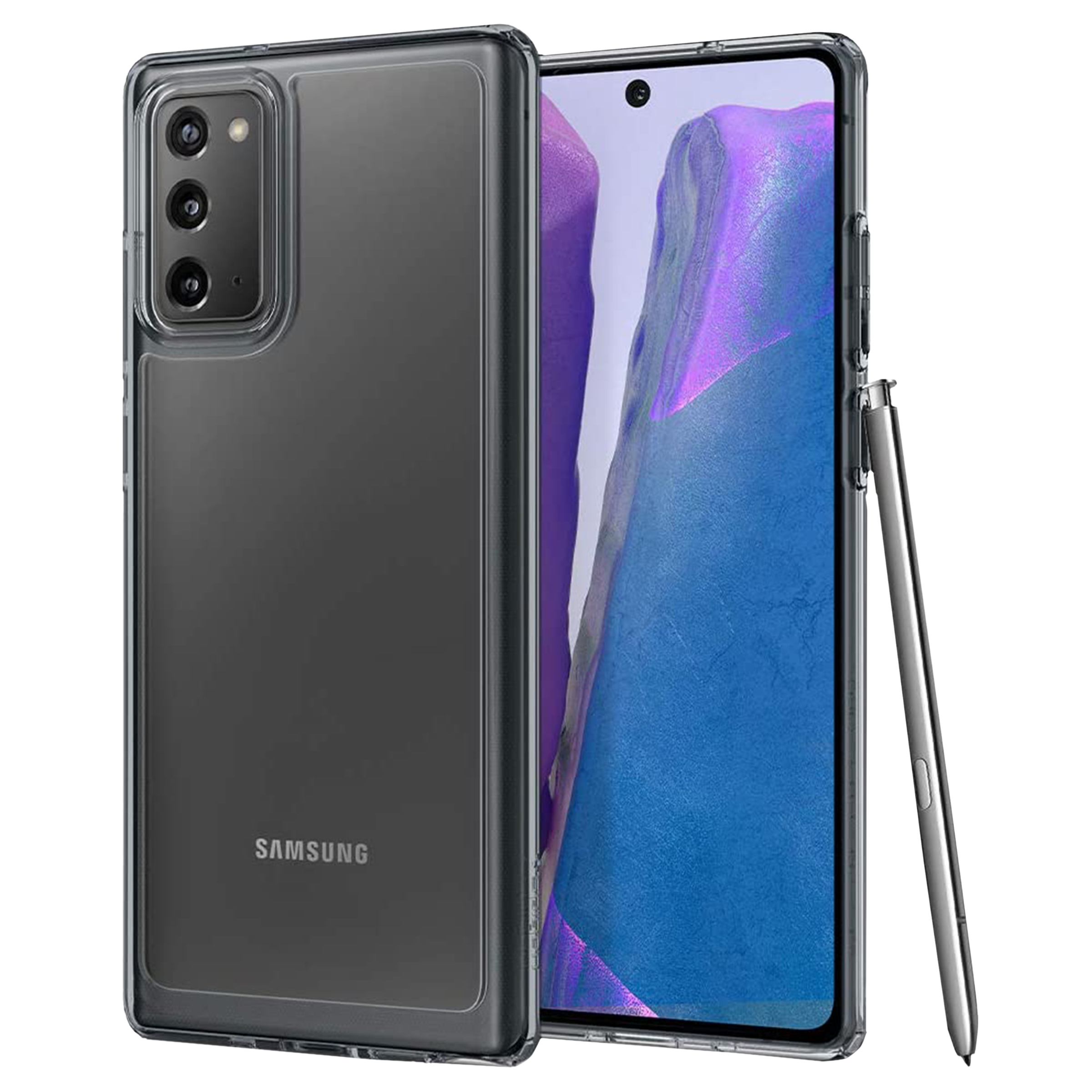 spigen Ultra Hybrid Soft TPU & Polycarbonate Back Cover for SAMSUNG Galaxy Note 20 (Air Cushion Technology, Crystal Gray) spigen Ultra Hybrid Soft TPU & Polycarbonate Back Cover for SAMSUNG Galaxy Note 20 (Air Cushion Technology, Crystal Gray)_1