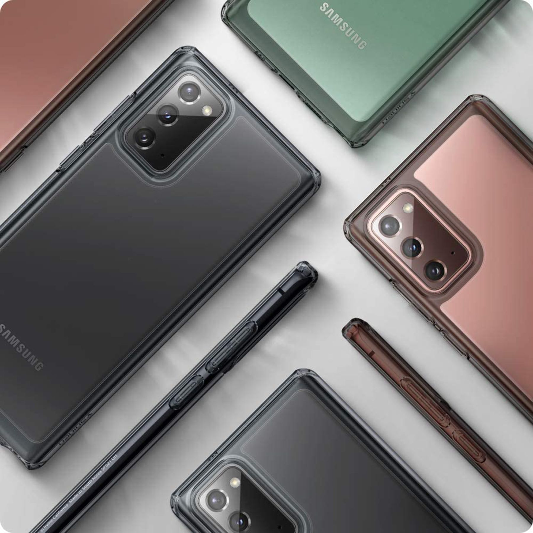 spigen Ultra Hybrid Soft TPU & Polycarbonate Back Cover for SAMSUNG Galaxy Note 20 (Air Cushion Technology, Crystal Gray) spigen Ultra Hybrid Soft TPU & Polycarbonate Back Cover for SAMSUNG Galaxy Note 20 (Air Cushion Technology, Crystal Gray)_4