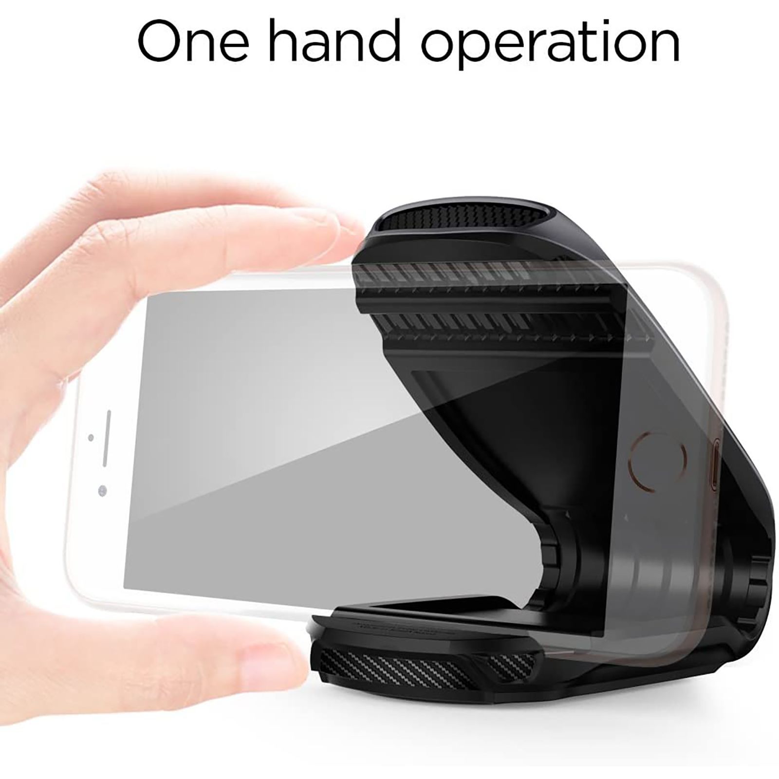 spigen Dashboard Mobile Holder (Steamlined Design, 000CG21774, Steel Grey)_15