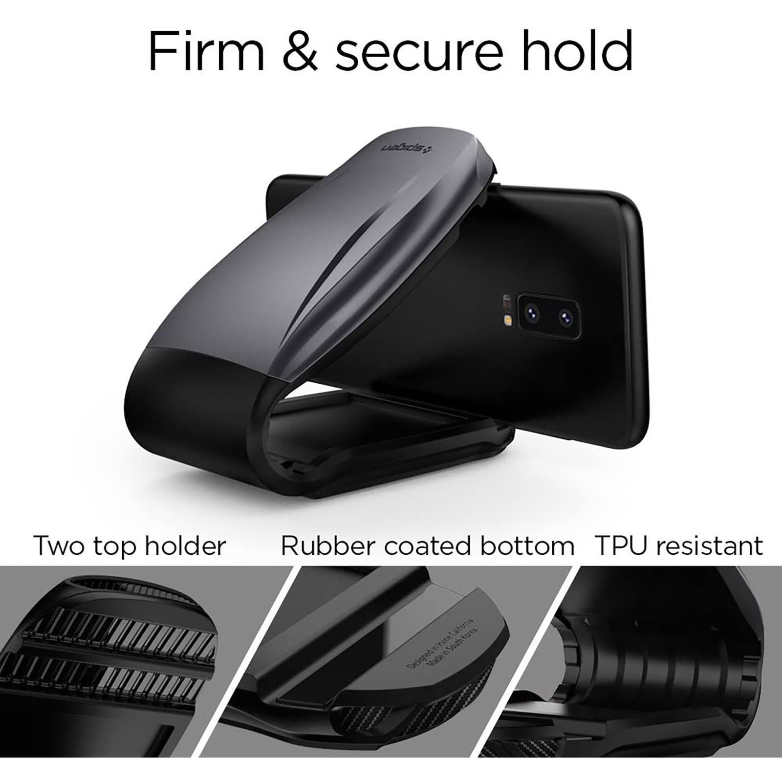 spigen Dashboard Mobile Holder (Steamlined Design, 000CG21774, Steel Grey)_16