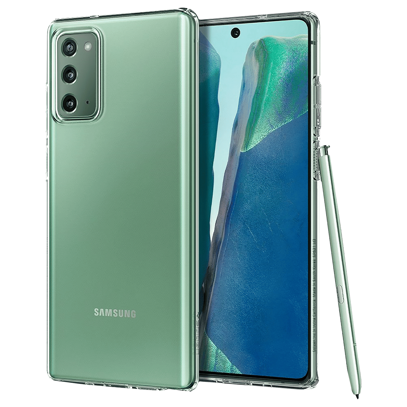 spigen Crystal Flex TPU Back Cover for SAMSUNG Galaxy Note 20 (Supports Wireless Charging, Clear)_1