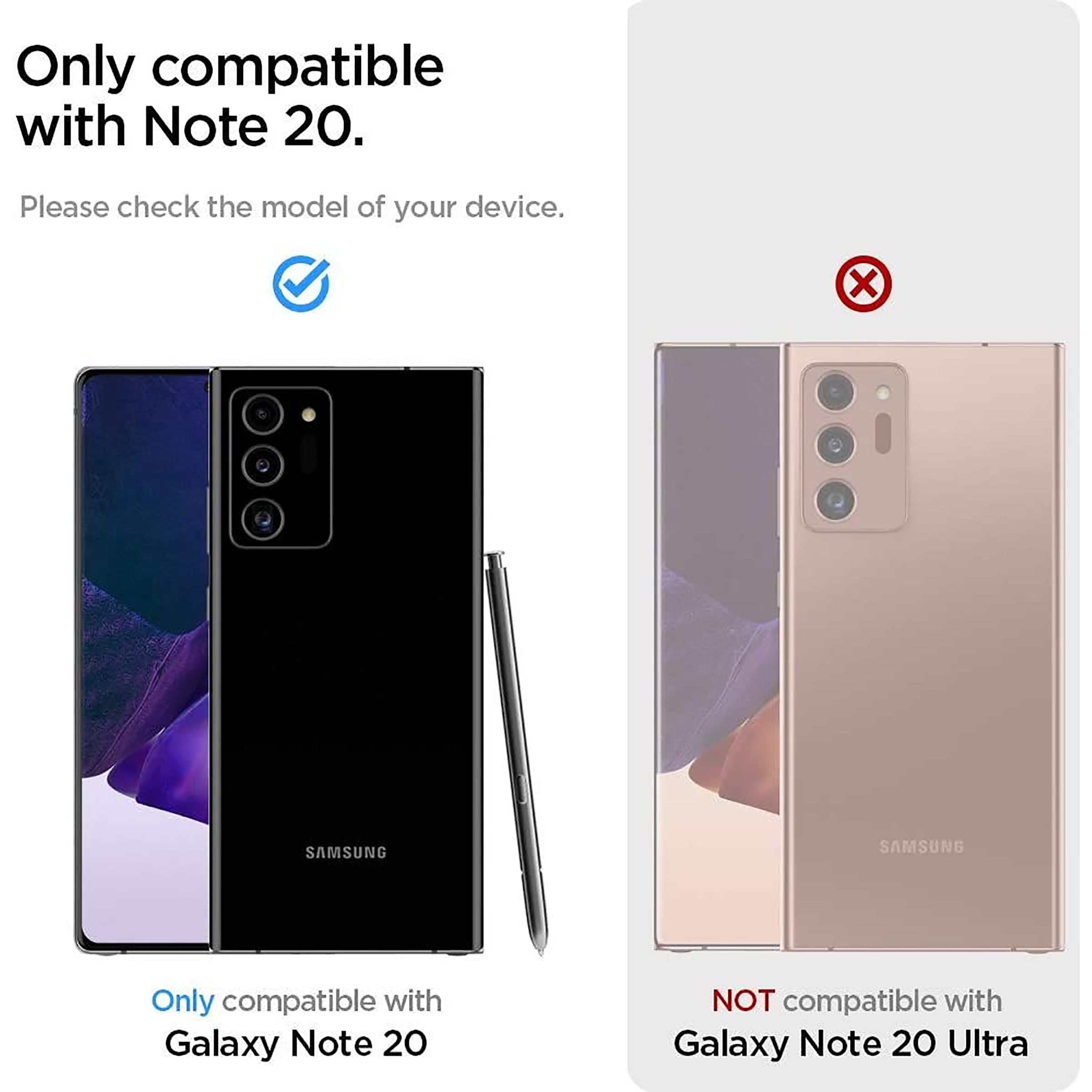 spigen Crystal Flex TPU Back Cover for SAMSUNG Galaxy Note 20 (Supports Wireless Charging, Clear)_6