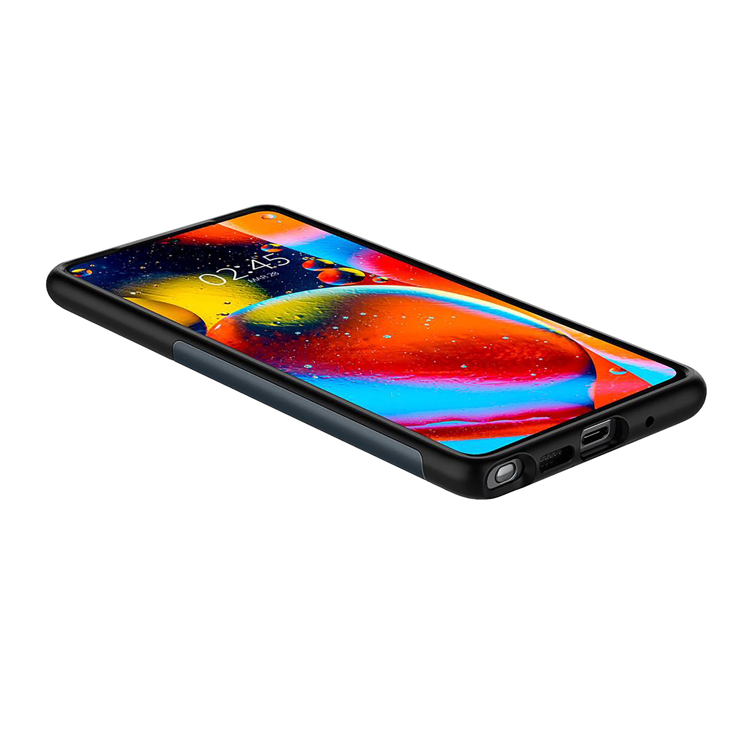 spigen Slim Armor TPU & Polycarbonate Back Case with Stand for SAMSUNG Galaxy Note 20 (Wireless Charging Compatible, Metal)_11