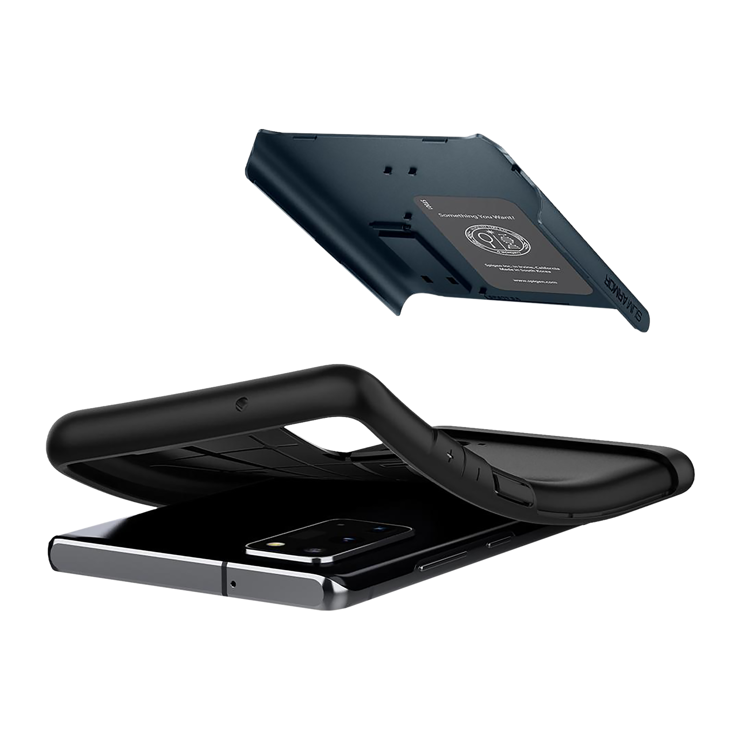 spigen Slim Armor TPU & Polycarbonate Back Case with Stand for SAMSUNG Galaxy Note 20 (Wireless Charging Compatible, Metal)_5