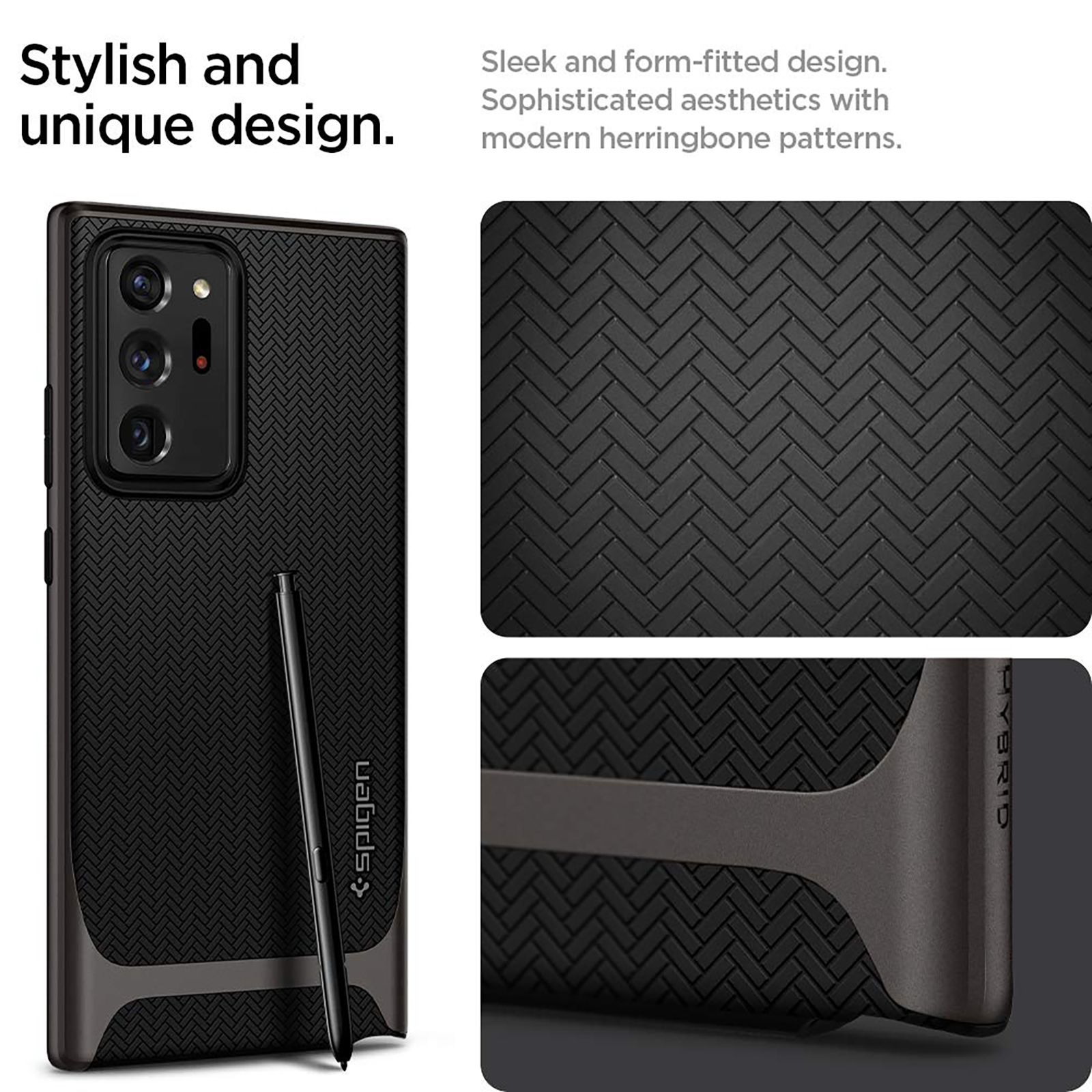 spigen Neo Hybrid TPU & Polycarbonate Back Cover for SAMSUNG Galaxy Note 20 Ultra (Air Cushion Technology, Gunmetal)_6