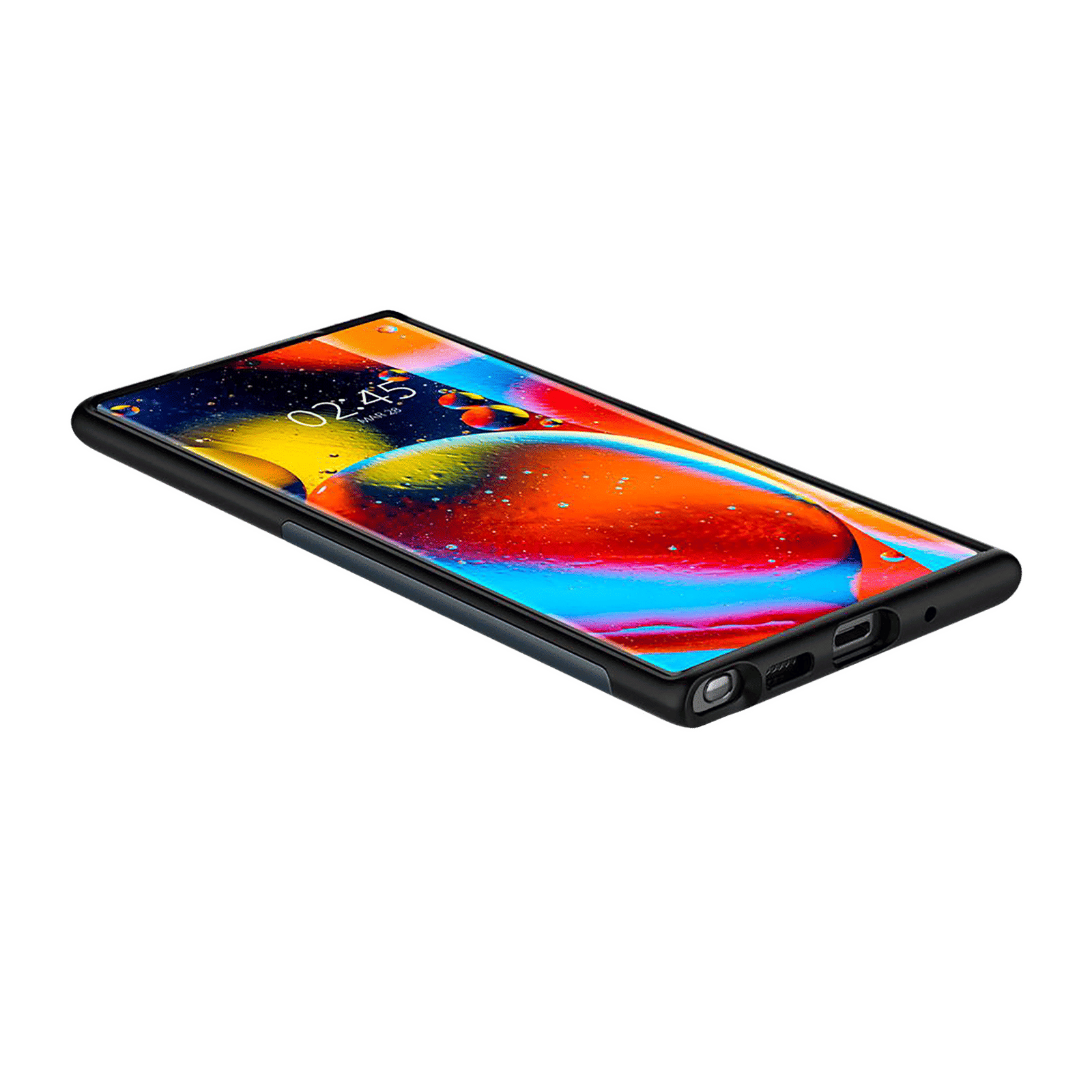 spigen Slim Armor Hard Polycarbonate & TPU Back Case for SAMSUNG Galaxy Note 20 Ultra 5G (Built-in Kickstand, Metal Slate)_10