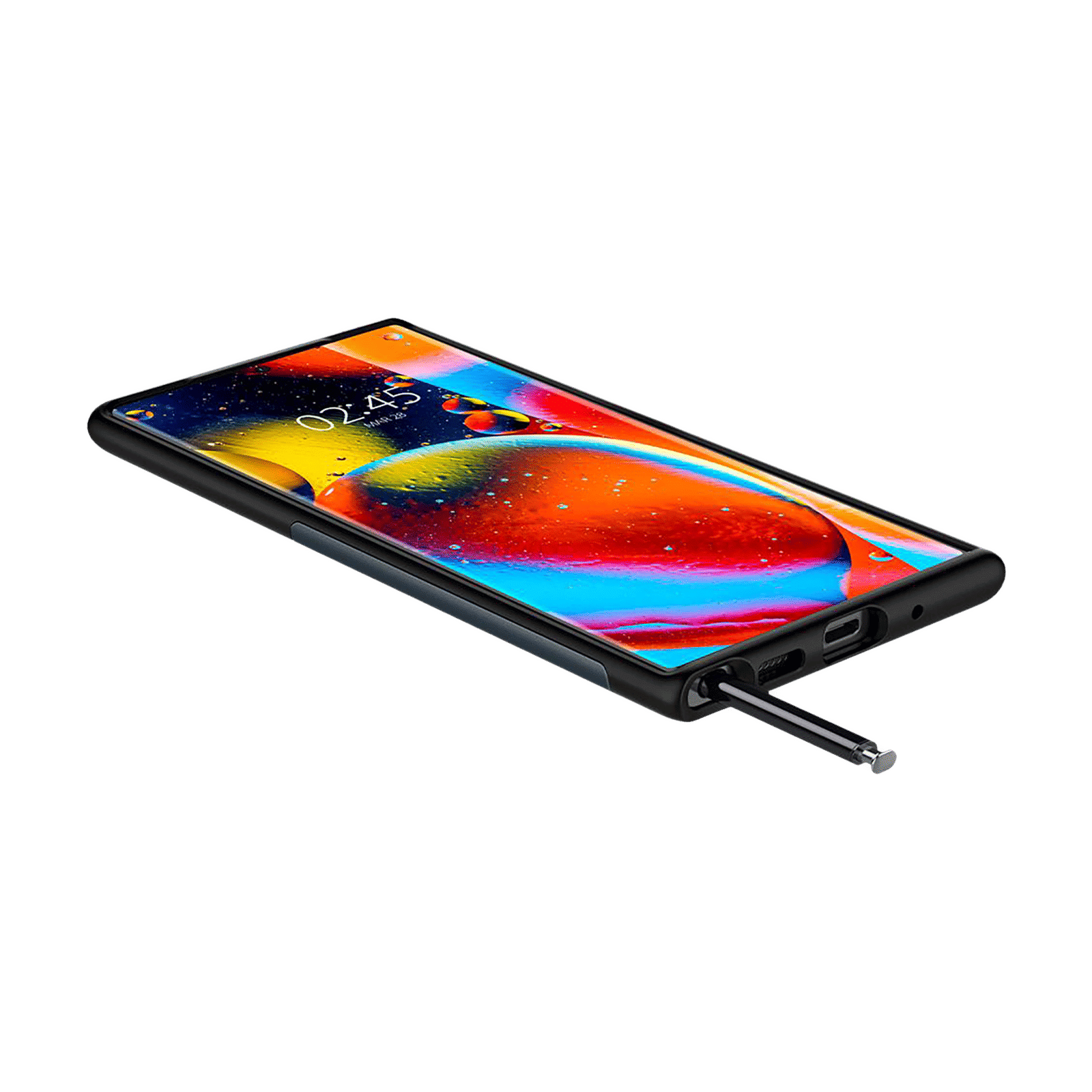 spigen Slim Armor Hard Polycarbonate & TPU Back Case for SAMSUNG Galaxy Note 20 Ultra 5G (Built-in Kickstand, Metal Slate)_9