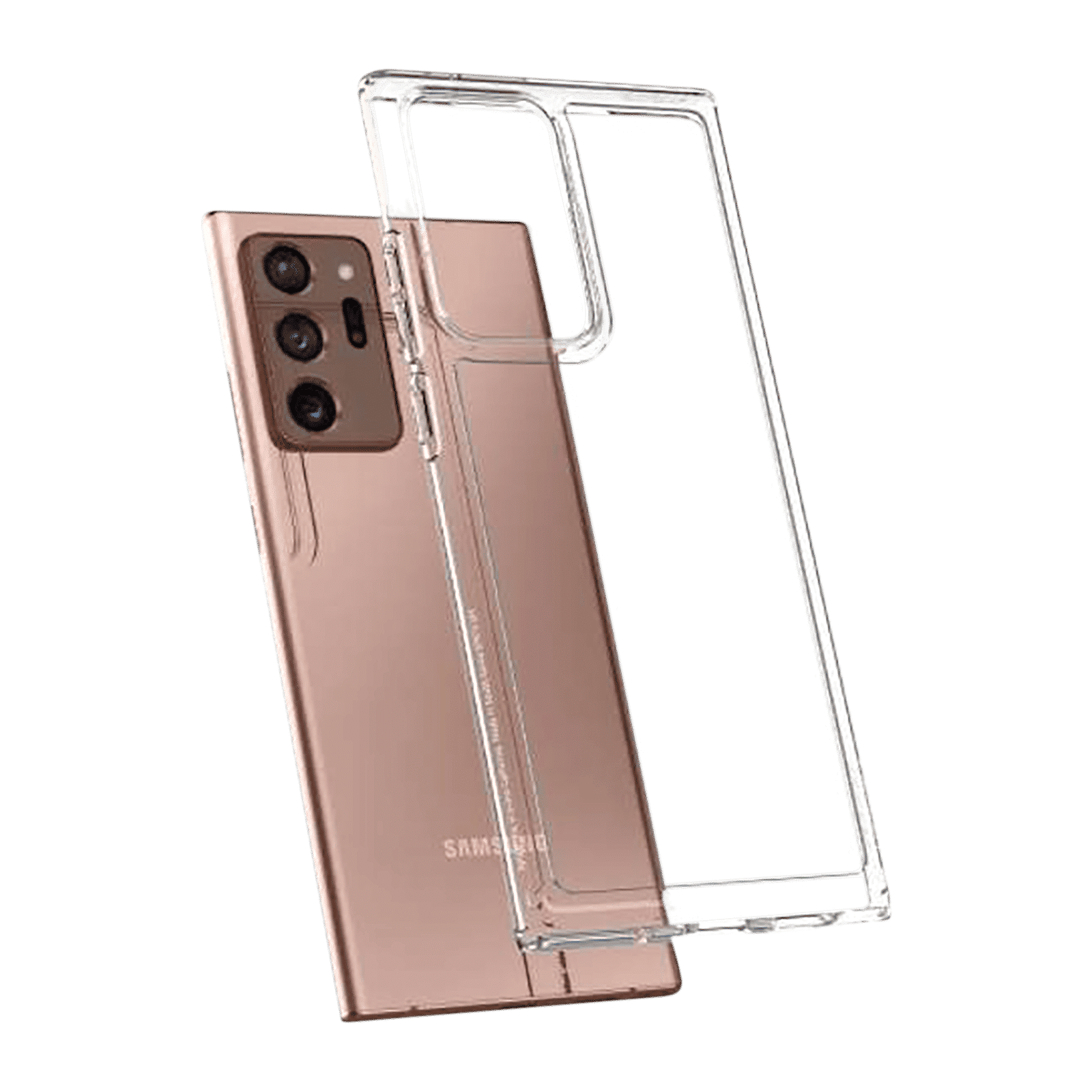 spigen Crystal Hybrid TPU & Polycarbonate Back Cover for SAMSUNG Galaxy Note 20 Ultra, Note 20 Ultra 5G (Mil Grade Certified, Clear)_7