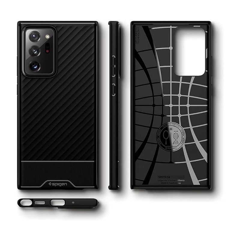 spigen Core Armor Polycarbonate Back Cover for SAMSUNG Galaxy Note 20 Ultra (Wireless Charging Compatible, Matte Black)_6