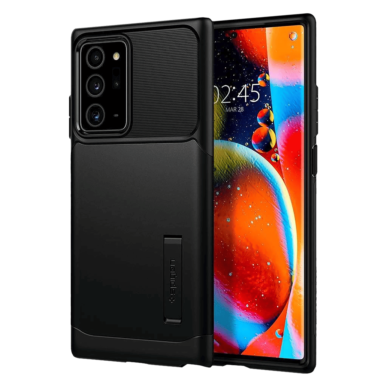 spigen Slim Armor Hard TPU & Polycarbonate Back Cover for SAMSUNG Galaxy Note 20 Ultra (Wireless Charging Compatible, Black)_1