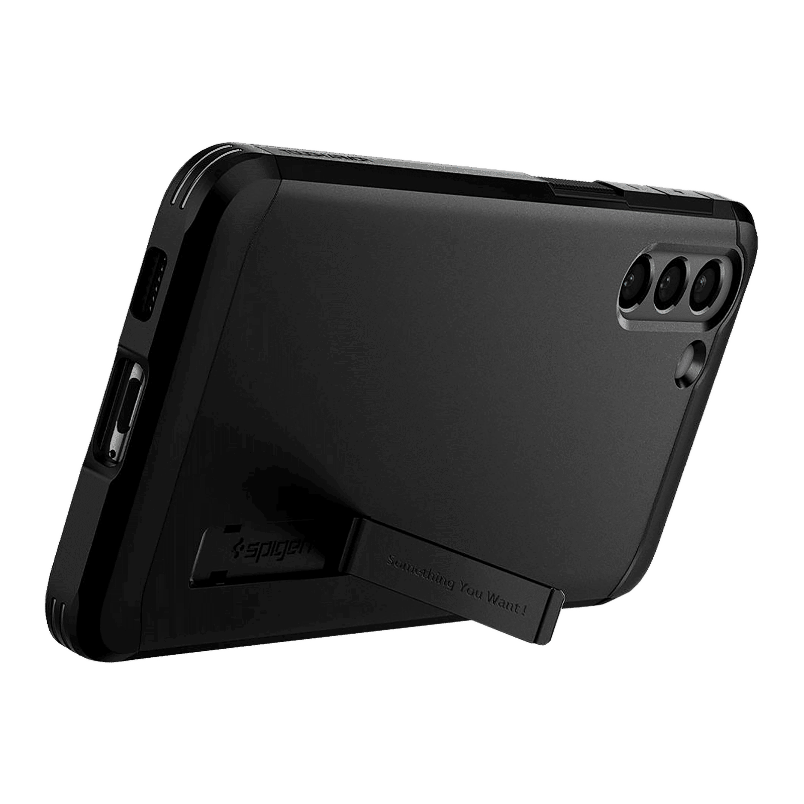 spigen Tough Armor TPU & Polycarbonate Back Case with Stand for SAMSUNG Galaxy S21 (Wireless Charging Compatible, Gunmetal)_6