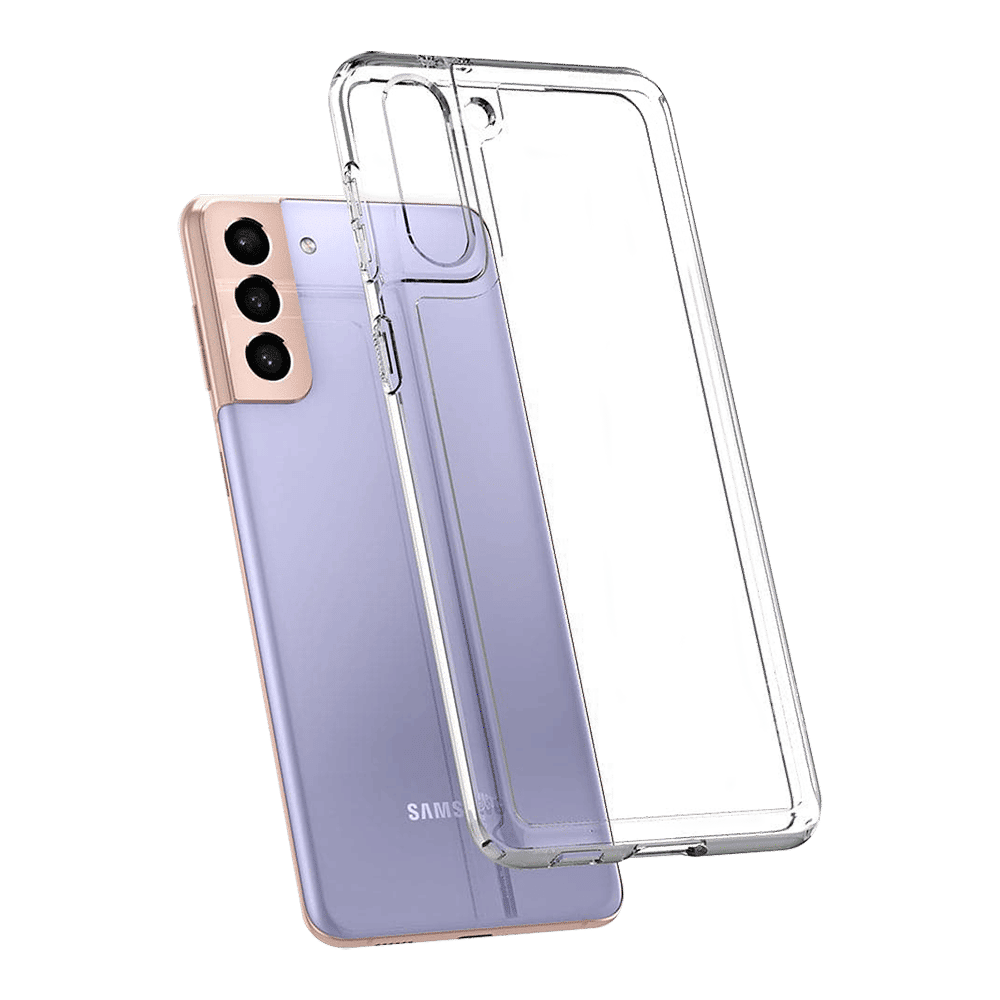 spigen Thin Fit Polycarbonate & TPU Back Cover for SAMSUNG Galaxy S21 (Air Cushion Technology, Crystal Clear)_19