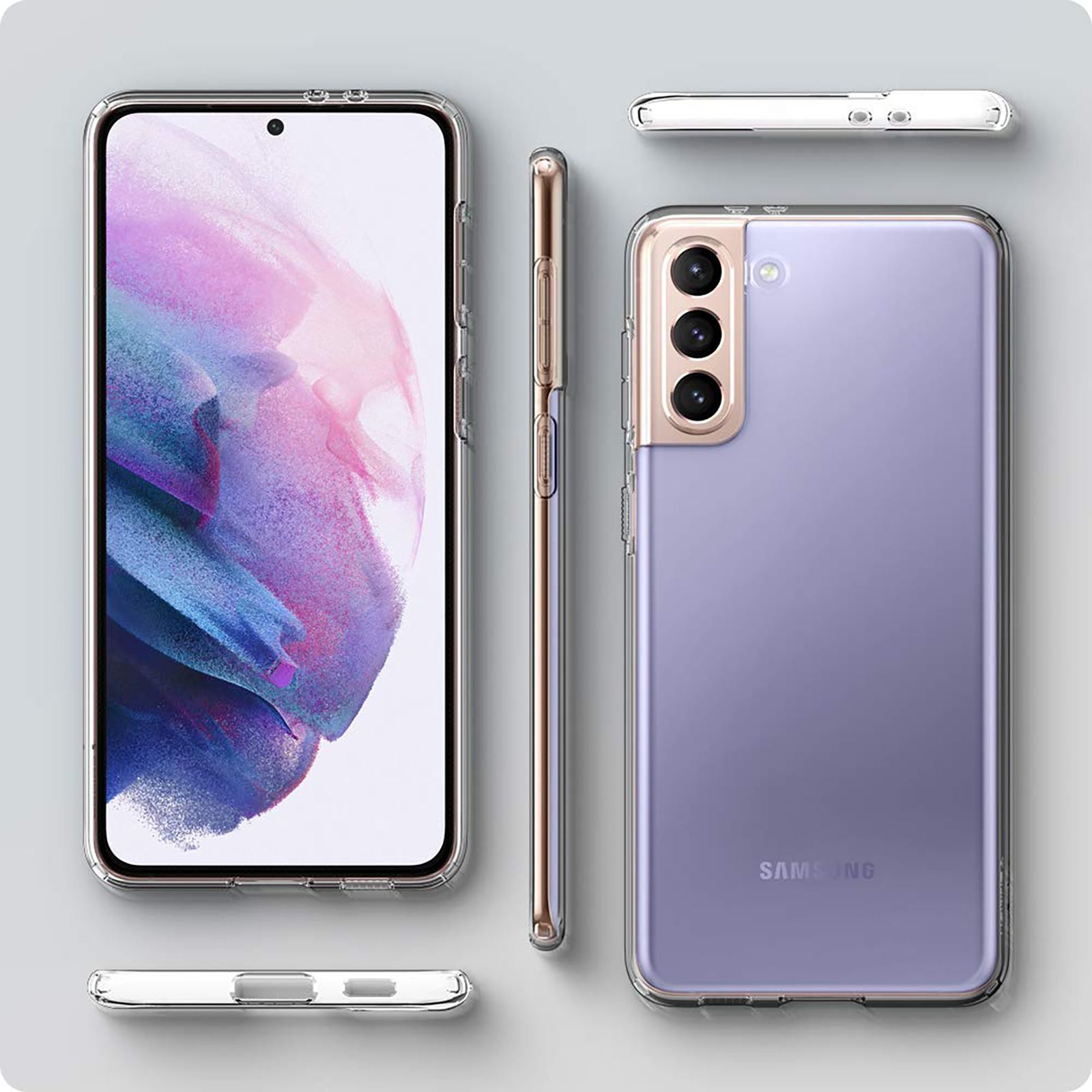 spigen Crystal Flex TPU Back Cover for Samsung Galaxy S21 (Slim Protection, Clear)_13