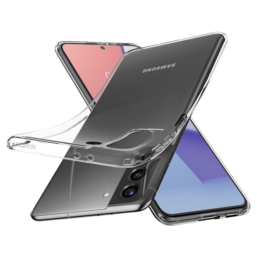 spigen Crystal Flex TPU Back Cover for Samsung Galaxy S21 (Slim Protection, Clear)_16