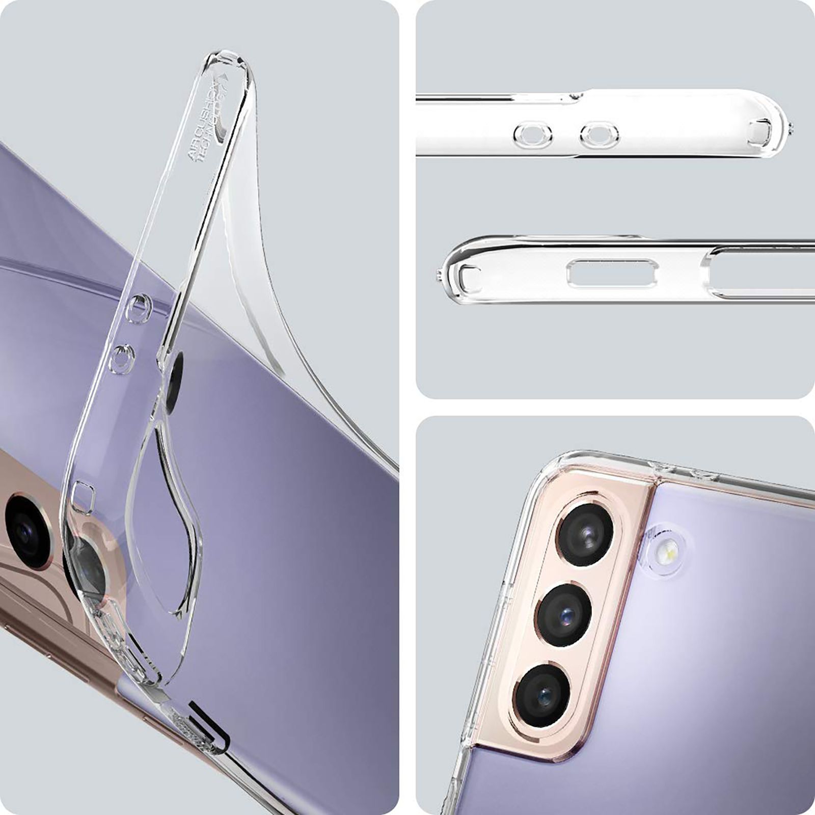 spigen Crystal Flex TPU Back Cover for Samsung Galaxy S21 (Slim Protection, Clear)_9