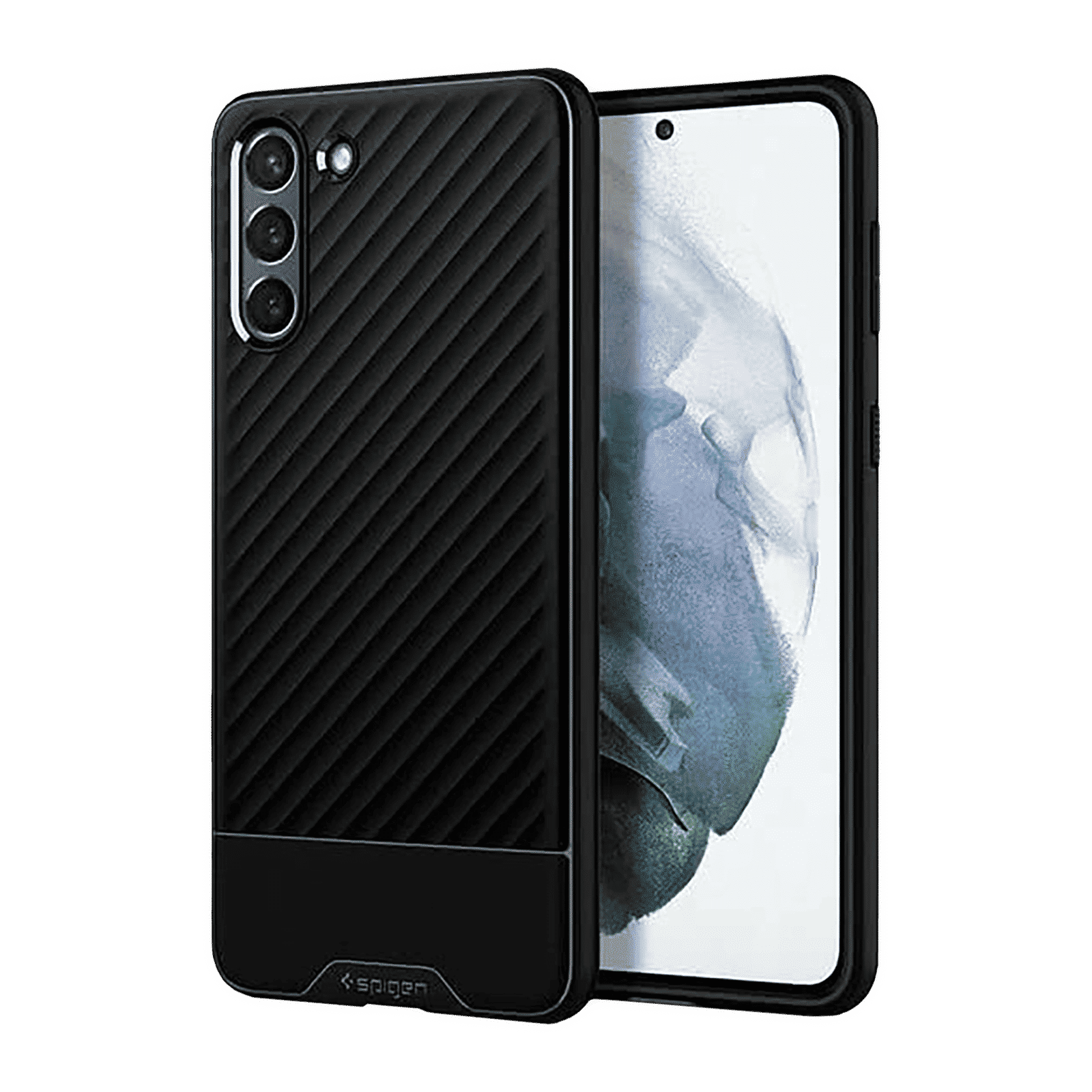 spigen Core Armor TPU Back Cover for SAMSUNG Galaxy S21, S21 5G (Wireless Charging Compatible, Black)_1