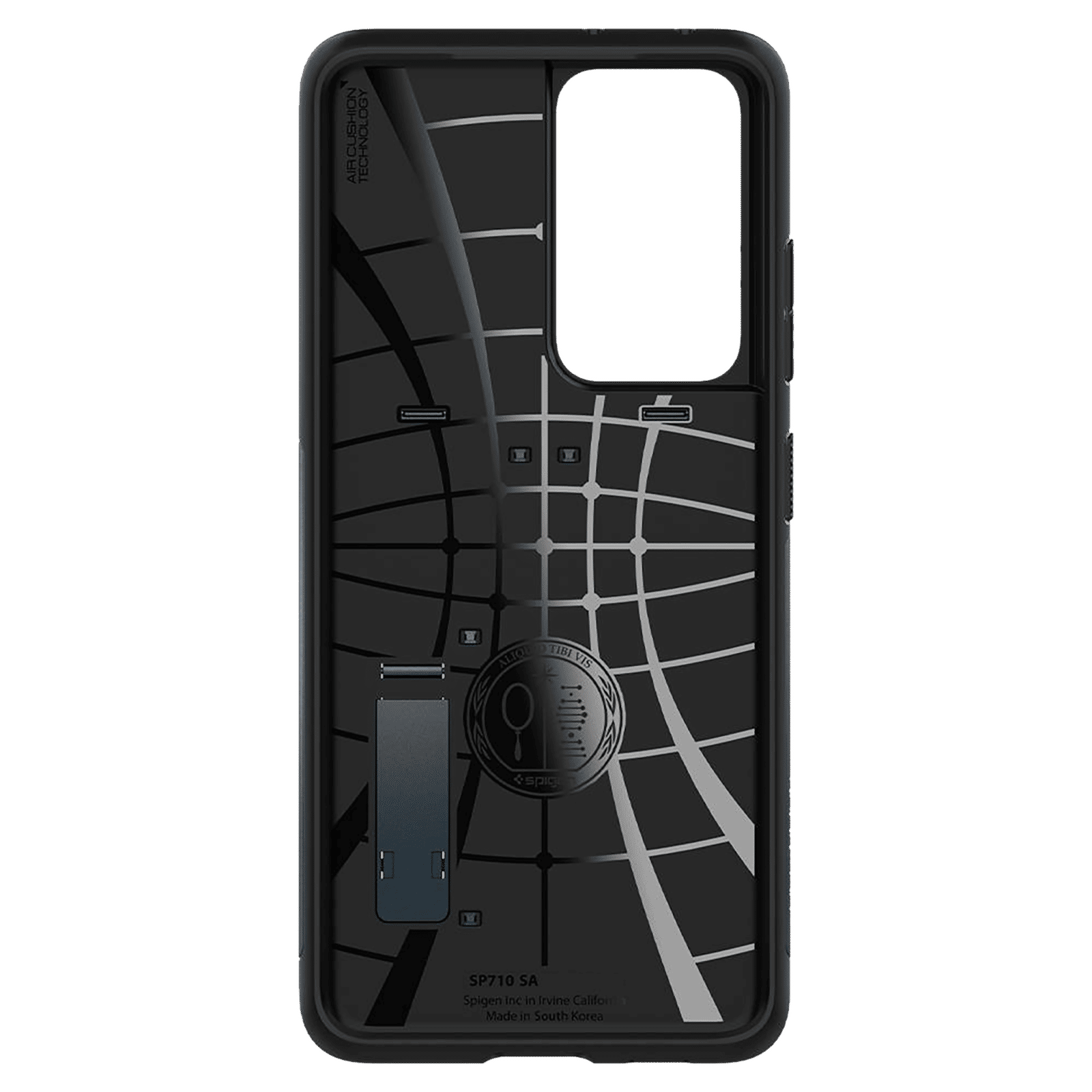 spigen Slim Armor TPU & Polycarbonate Back Cover for SAMSUNG Galaxy S21 Ultra (Wireless Charging Compatible, Metal Slate)_5