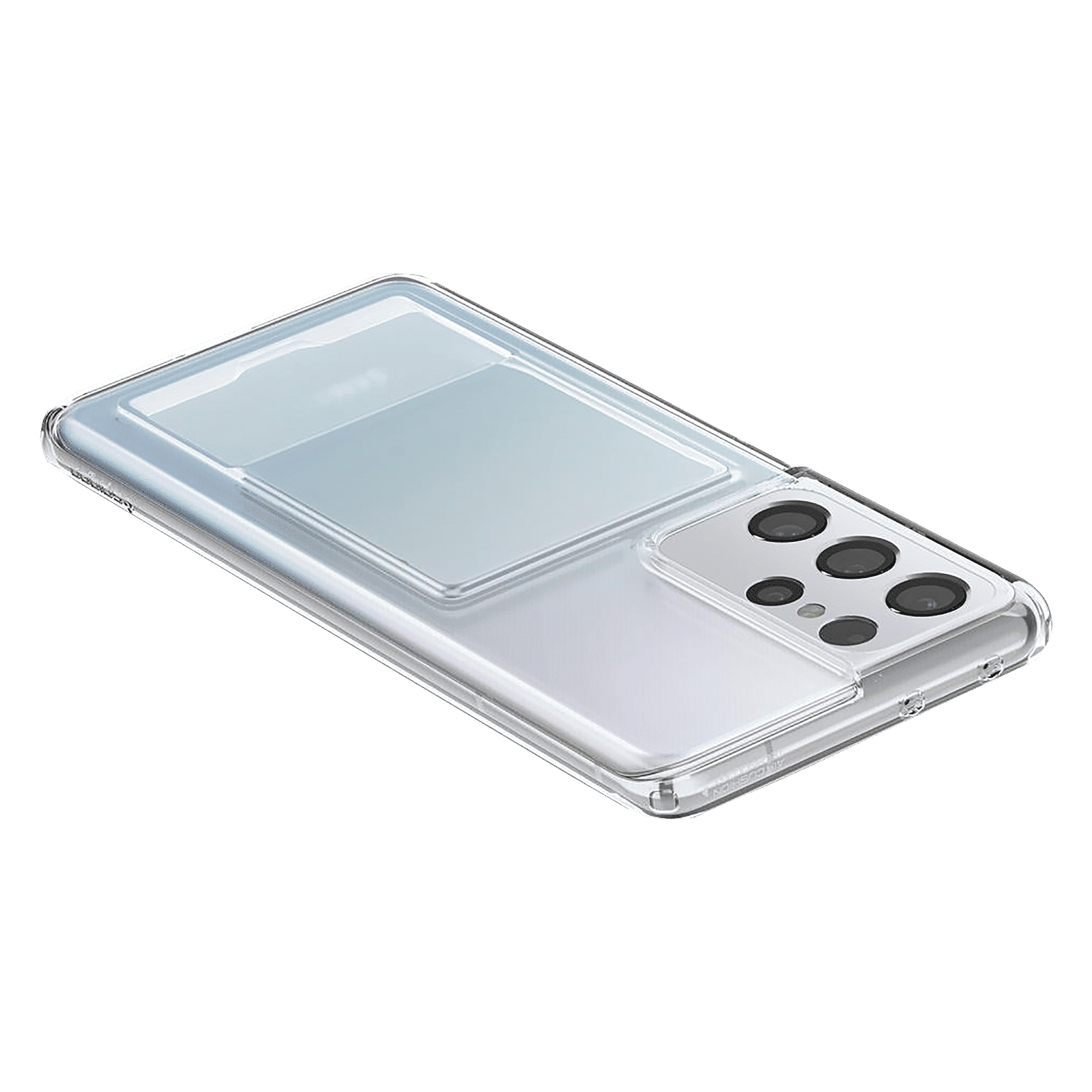 spigen Crystal Slot TPU Back Cover for SAMSUNG Galaxy S21 Ultra (Air Cushion Technology, Crystal Clear)_14